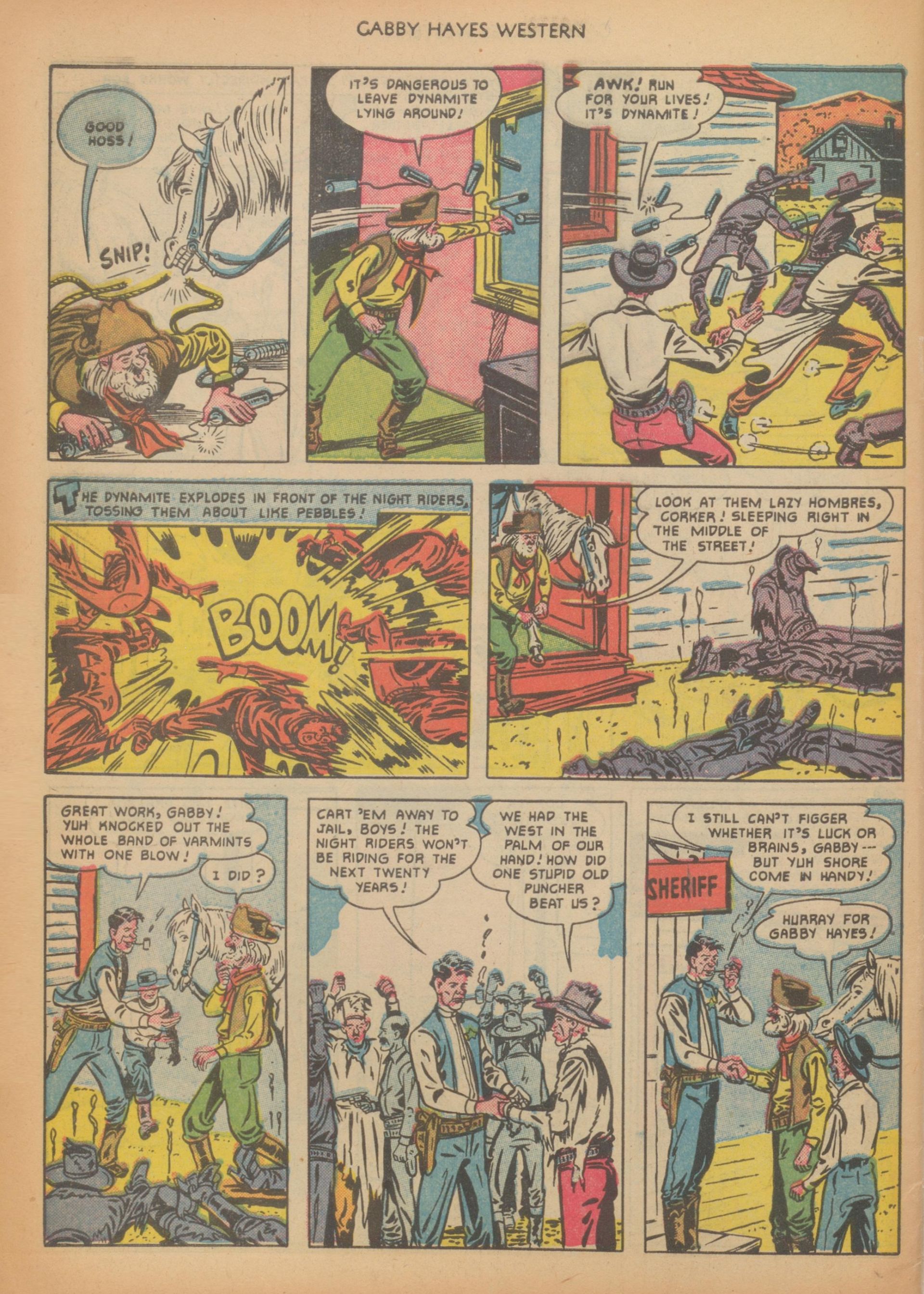 Read online Gabby Hayes Western comic -  Issue #30 - 34