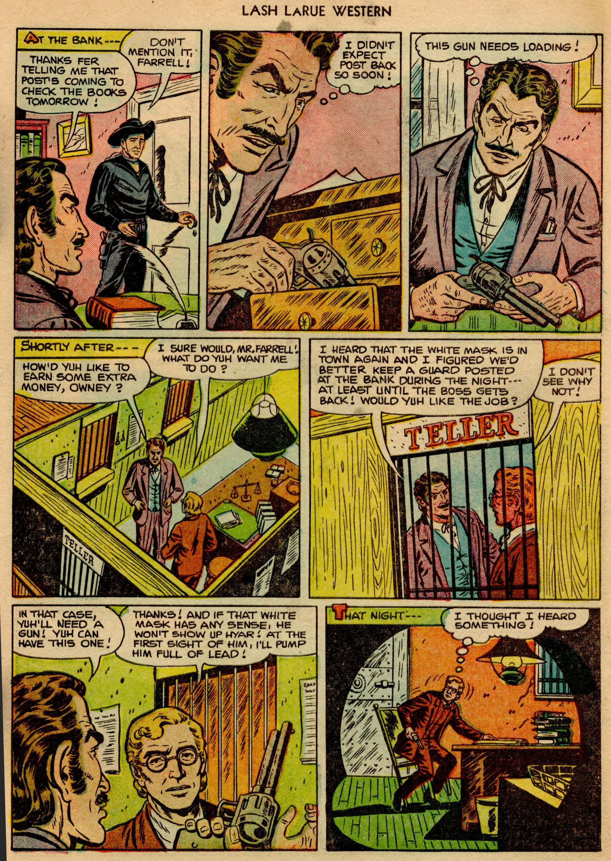 Read online Lash Larue Western (1949) comic -  Issue #23 - 6