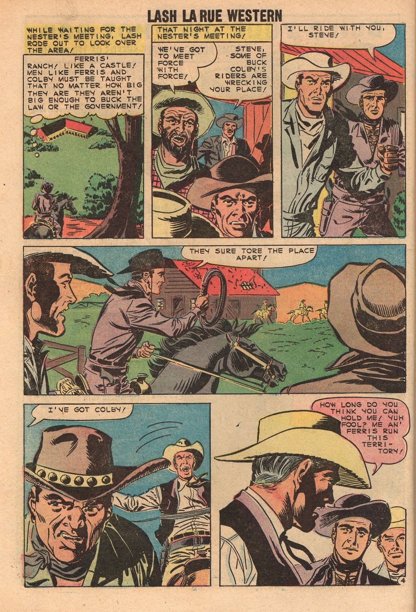 Read online Lash Larue Western (1949) comic -  Issue #73 - 32