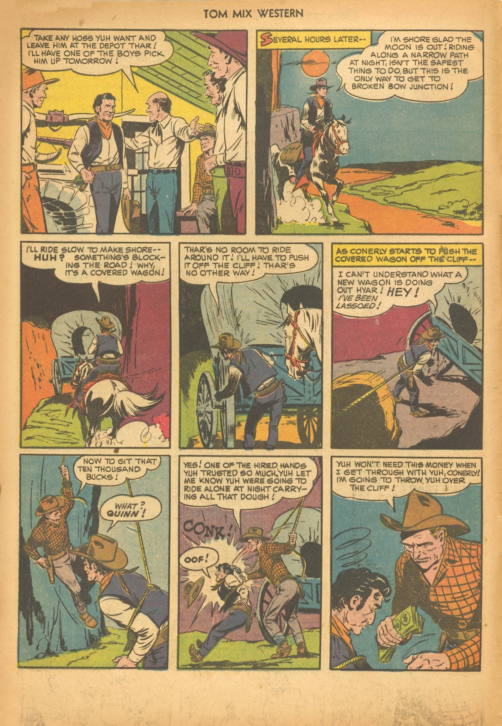Read online Tom Mix Western (1948) comic -  Issue #30 - 4