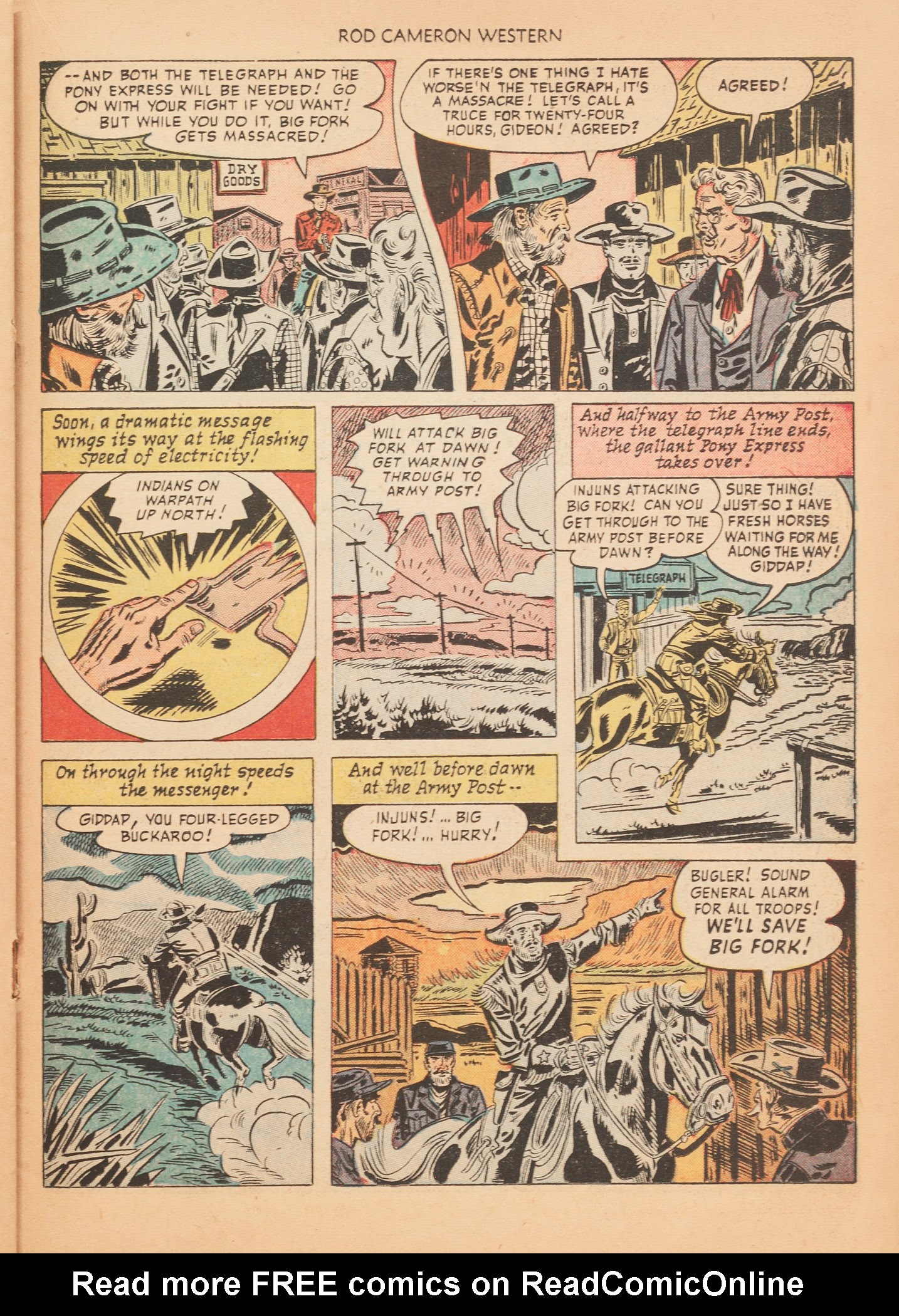 Read online Rod Cameron Western comic -  Issue #5 - 23