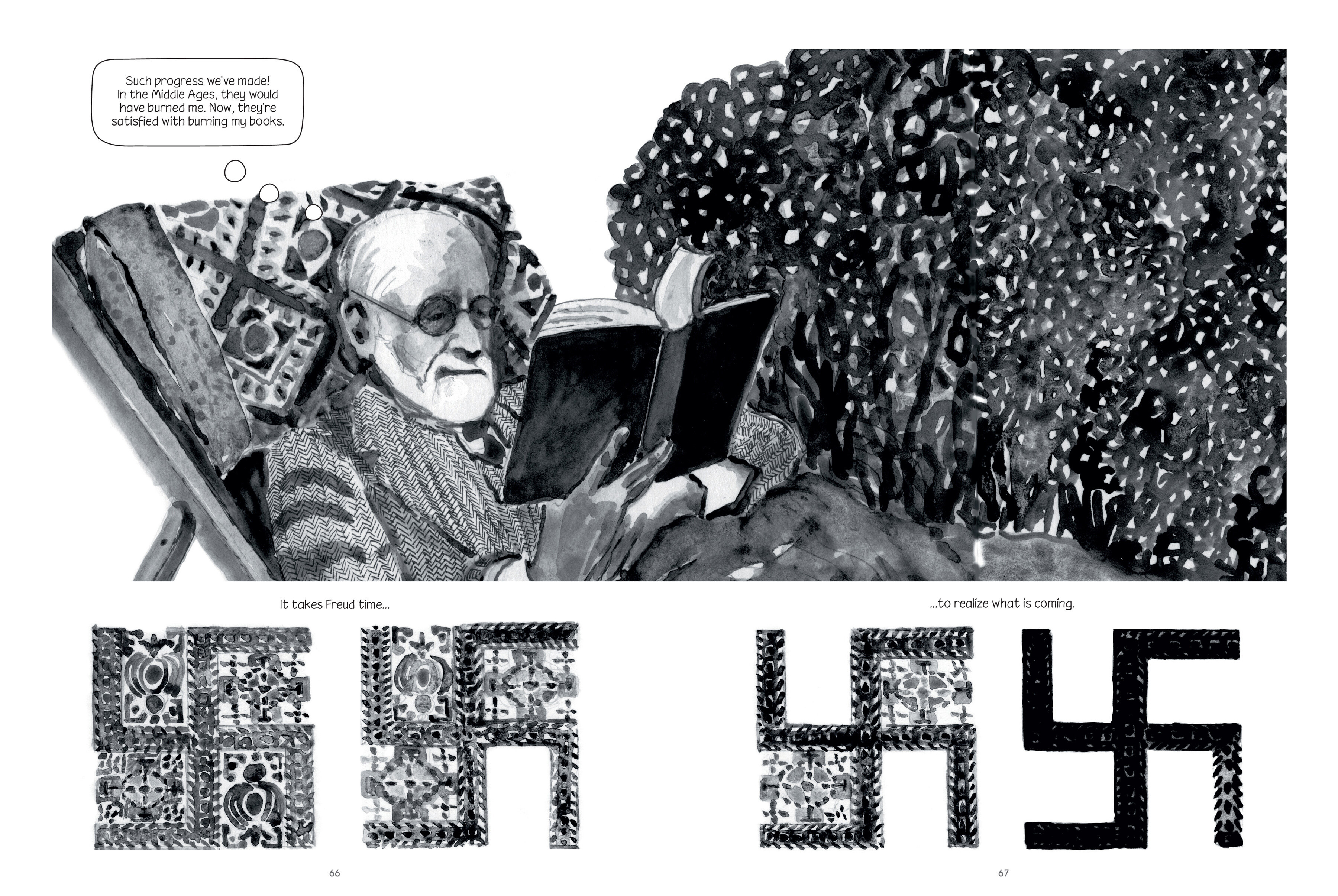 Read online Through Clouds of Smoke: Freud's Final Days comic -  Issue # TPB - 66