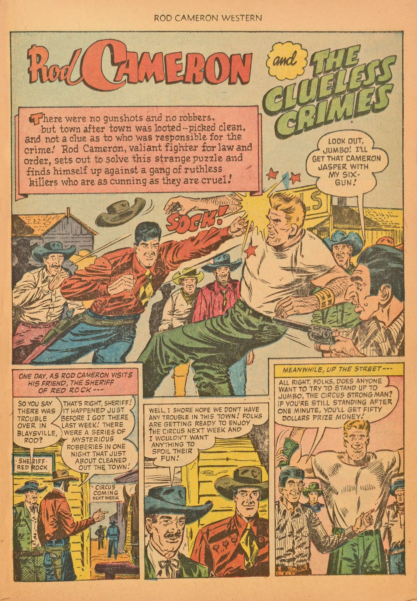 Read online Rod Cameron Western comic -  Issue #20 - 23