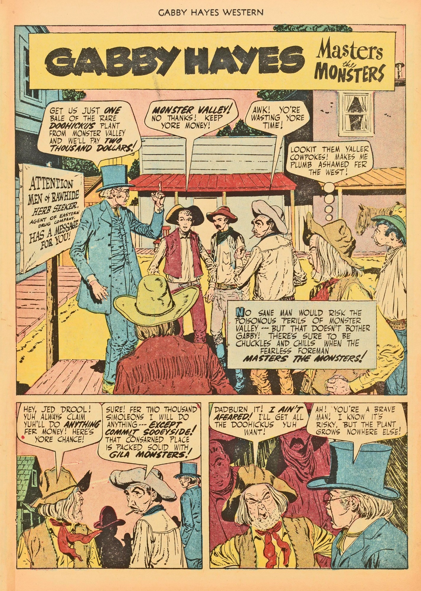 Read online Gabby Hayes Western comic -  Issue #25 - 26