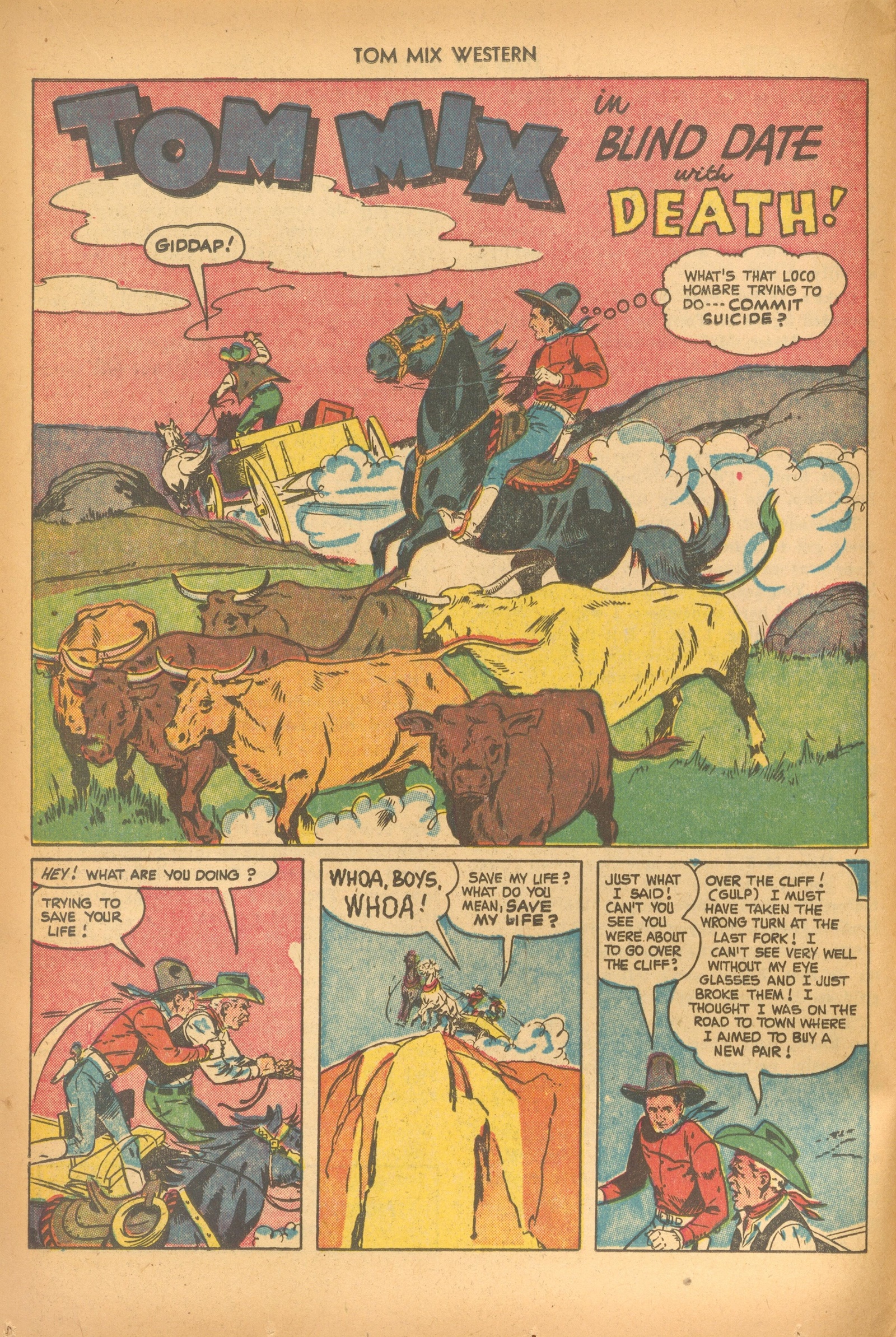 Read online Tom Mix Western (1948) comic -  Issue #49 - 14