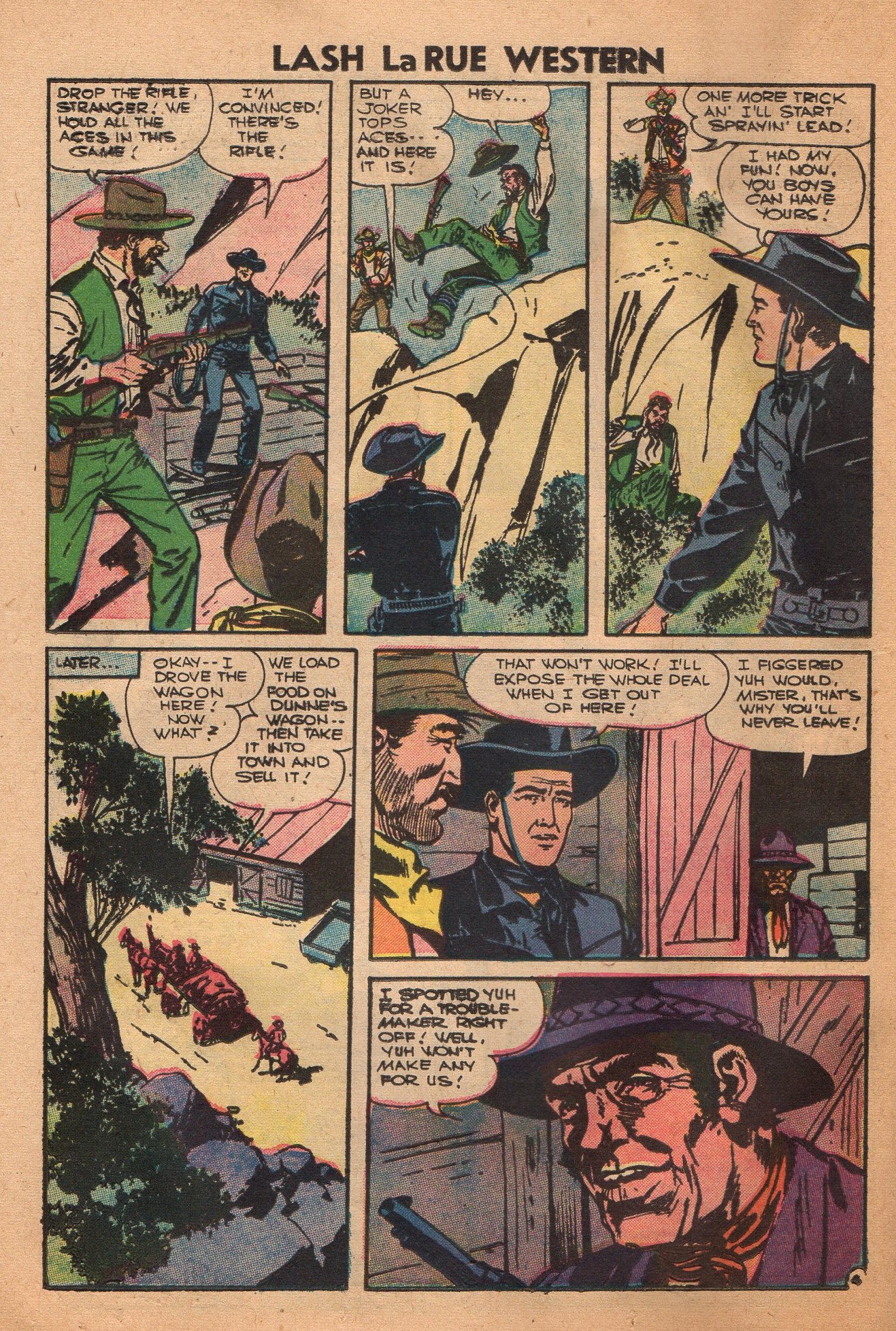 Read online Lash Larue Western (1949) comic -  Issue #62 - 14