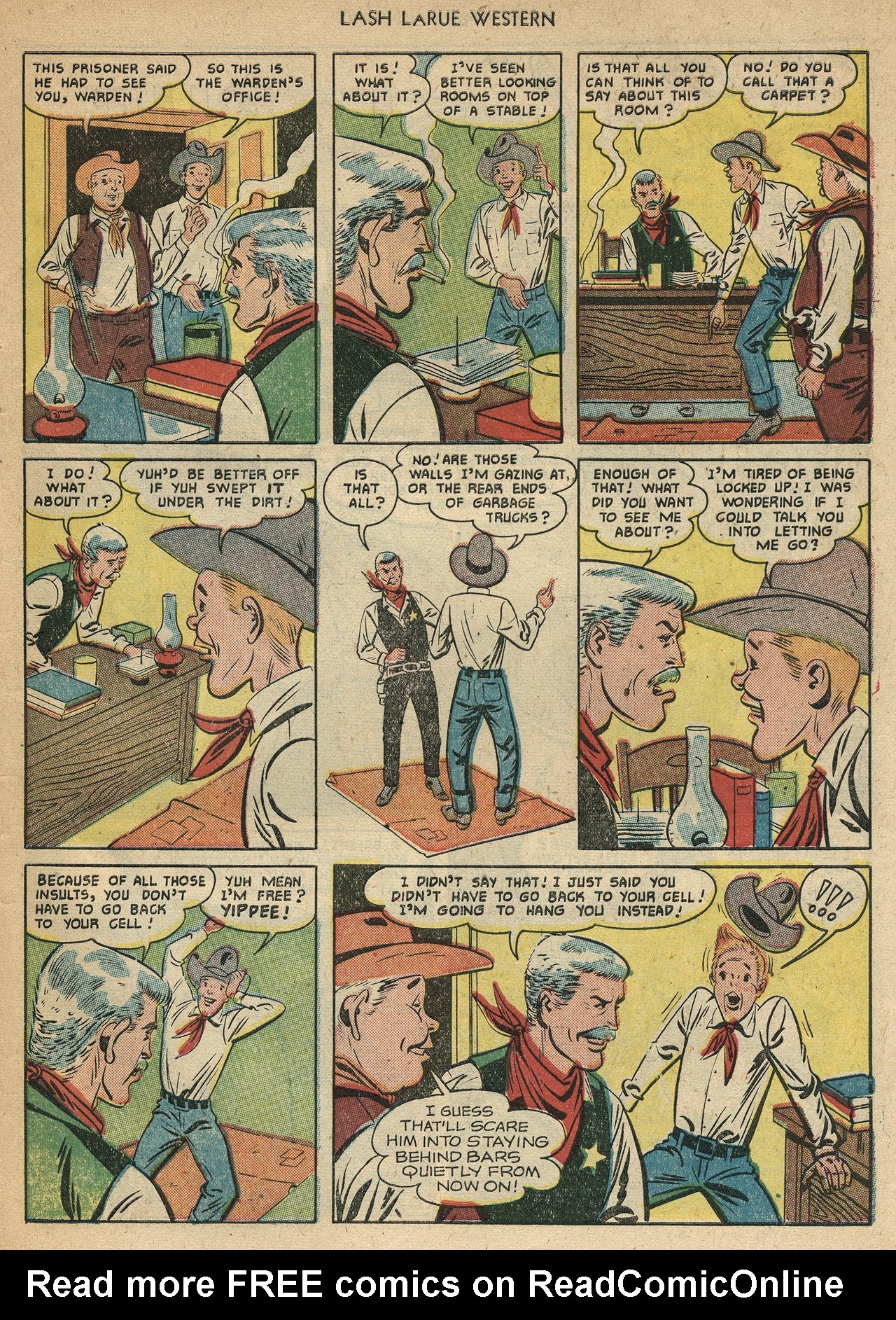 Read online Lash Larue Western (1949) comic -  Issue #22 - 27