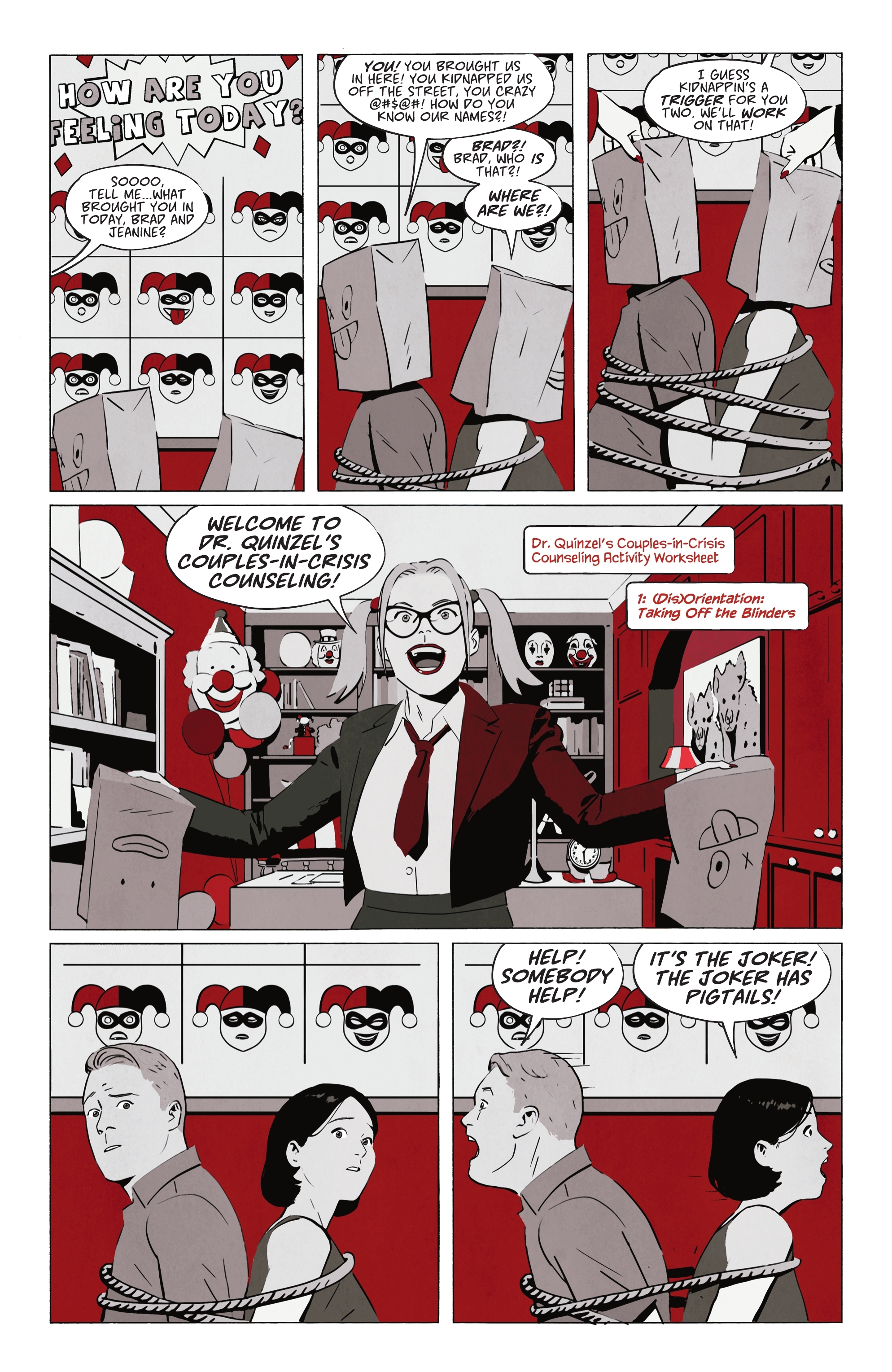 Read online Harley Quinn: Black   White   Redder comic -  Issue #6 - 17