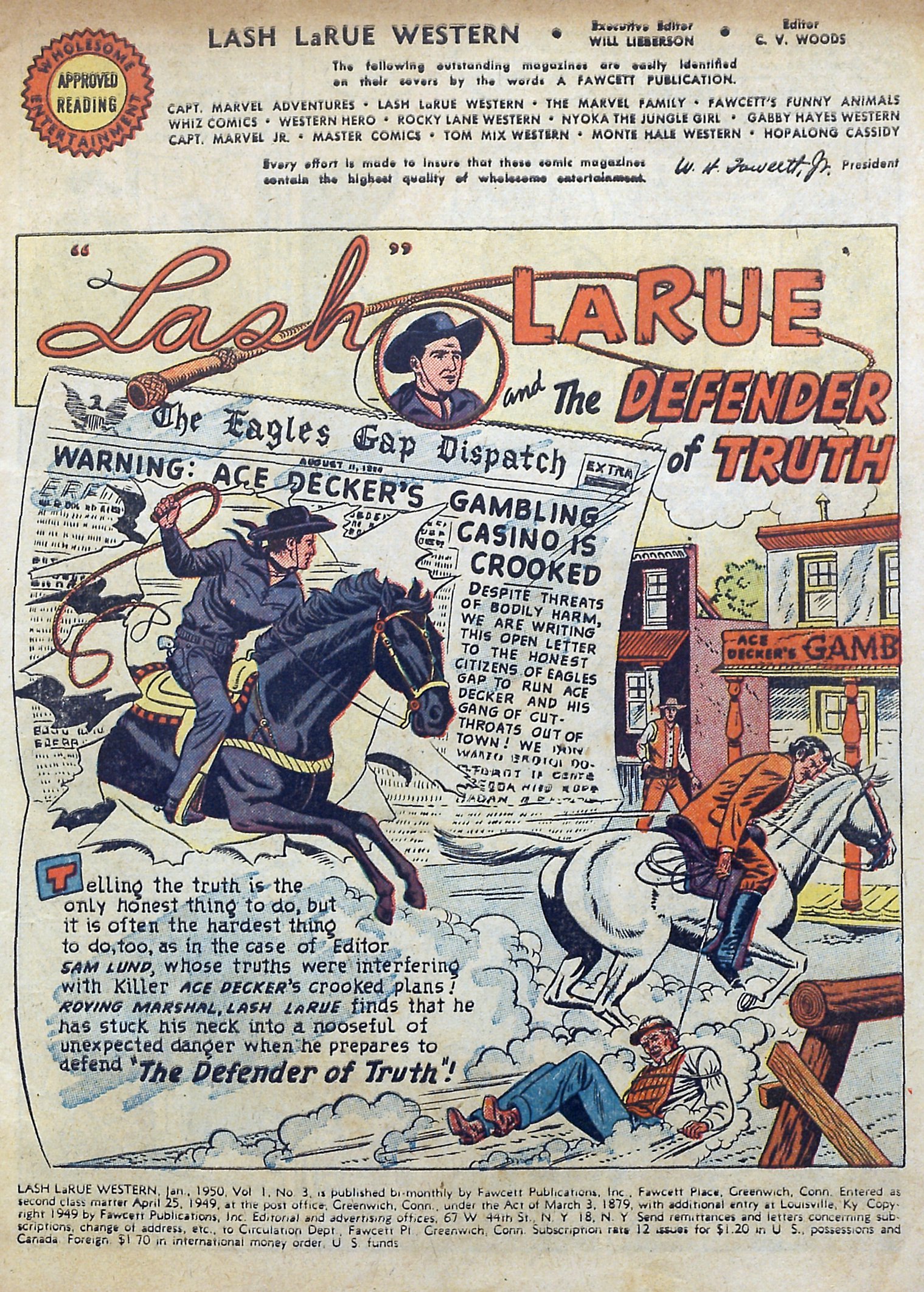Read online Lash Larue Western (1949) comic -  Issue #3 - 3
