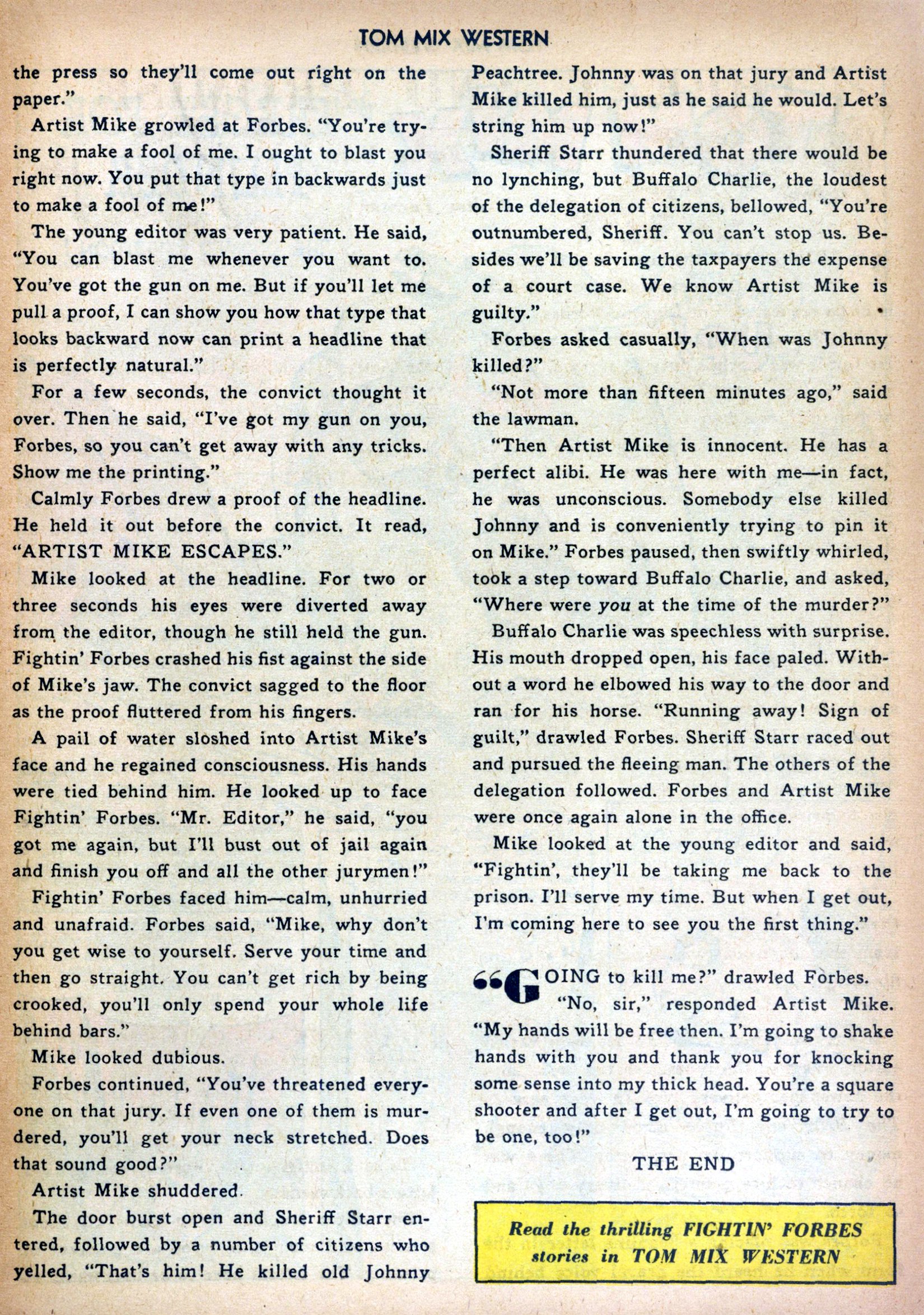 Read online Tom Mix Western (1948) comic -  Issue #58 - 13