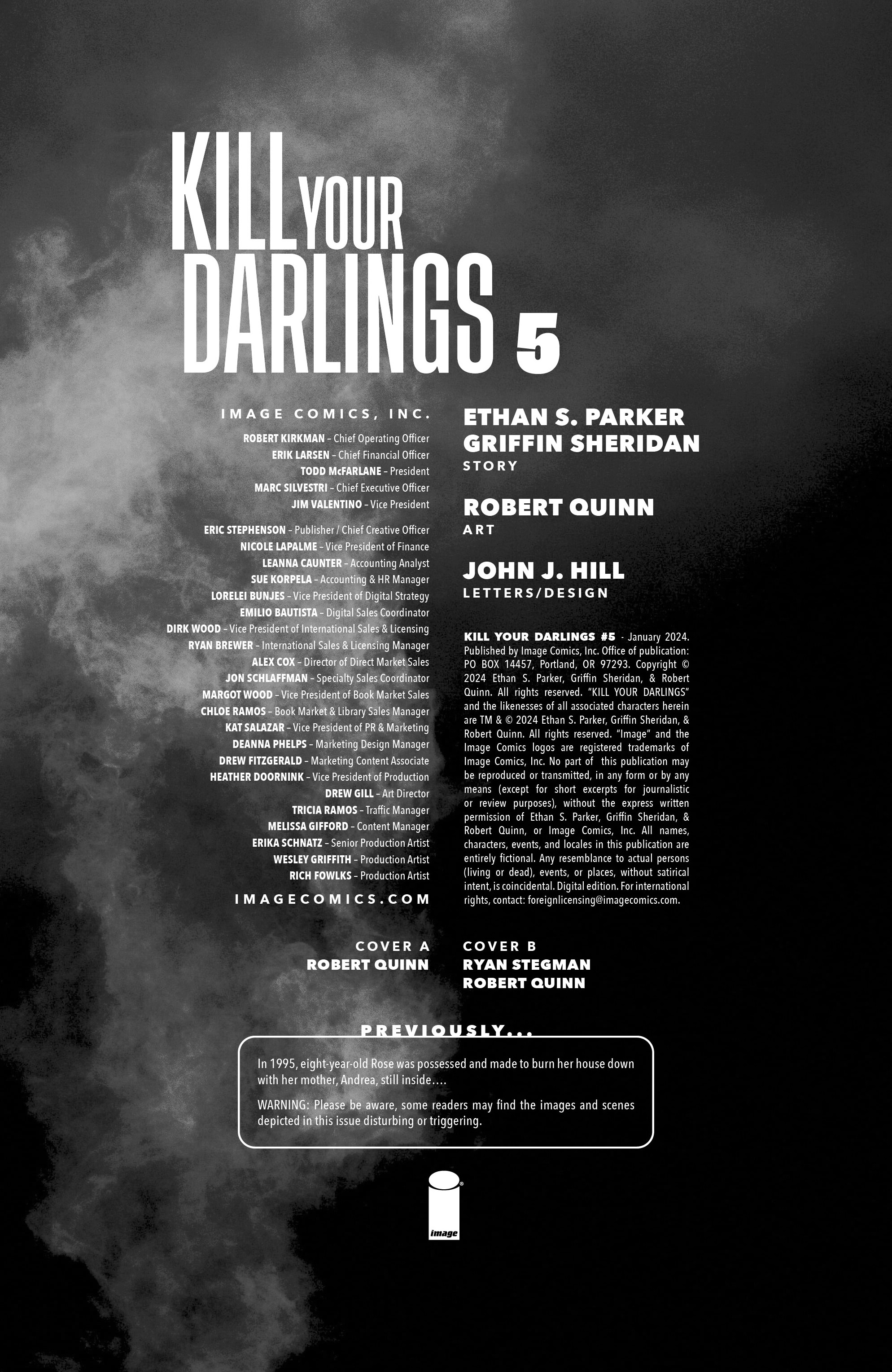Read online Kill Your Darlings comic -  Issue #5 - 2