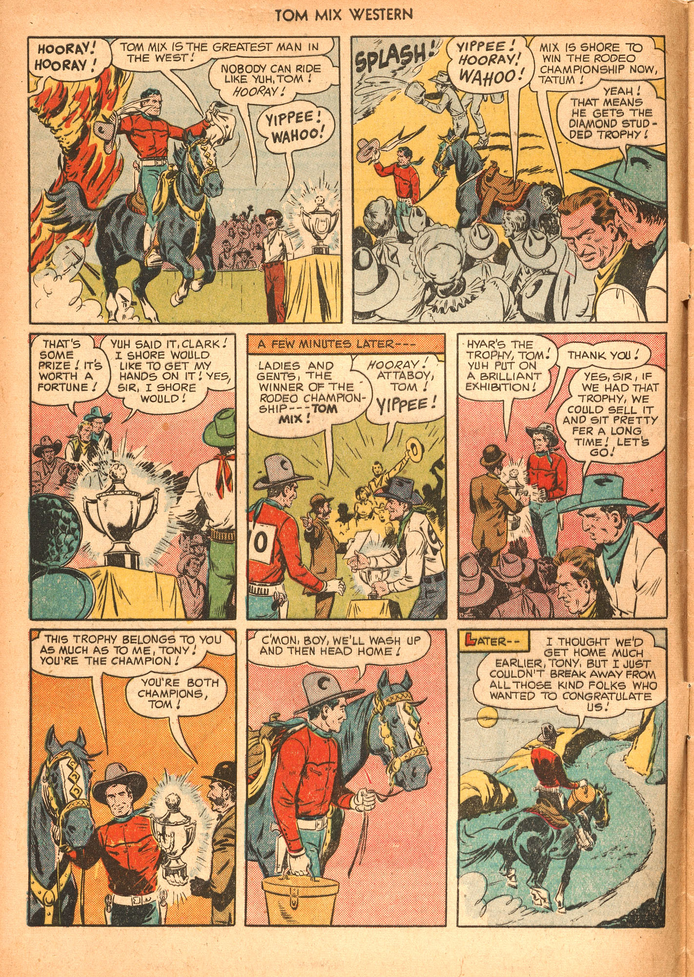 Read online Tom Mix Western (1948) comic -  Issue #34 - 4