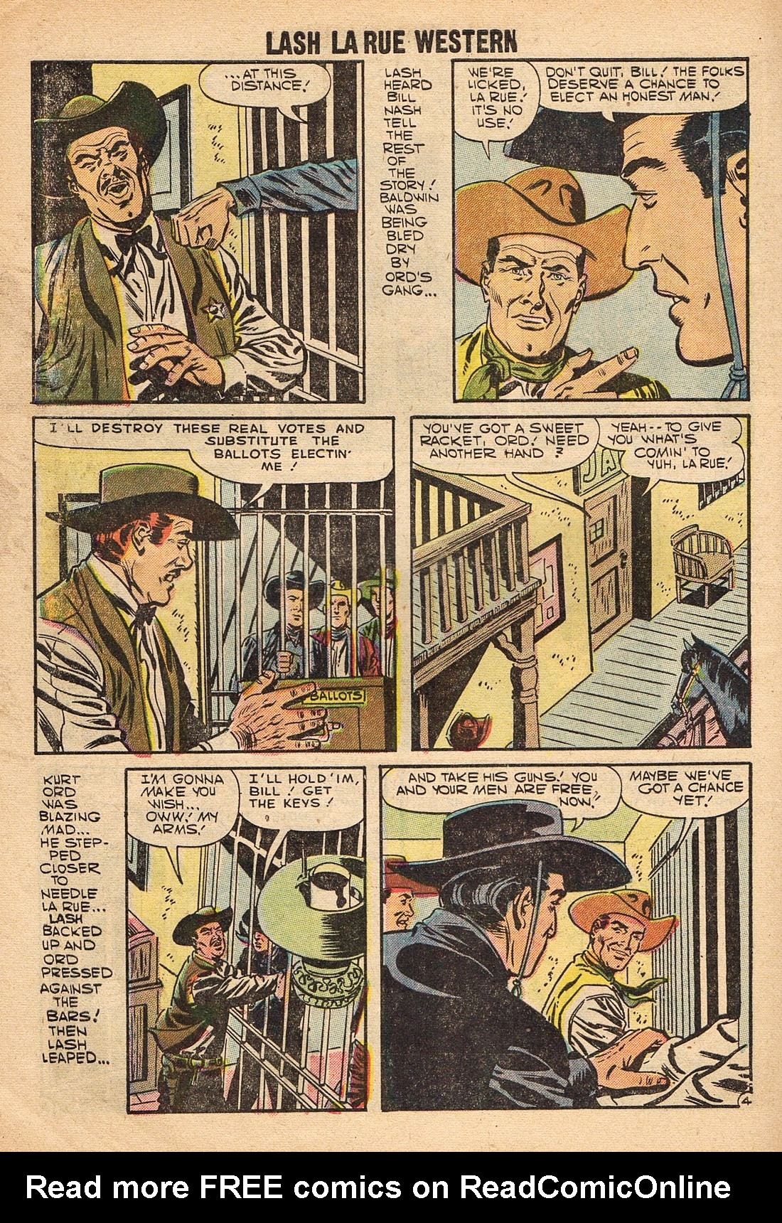 Read online Lash Larue Western (1949) comic -  Issue #67 - 62