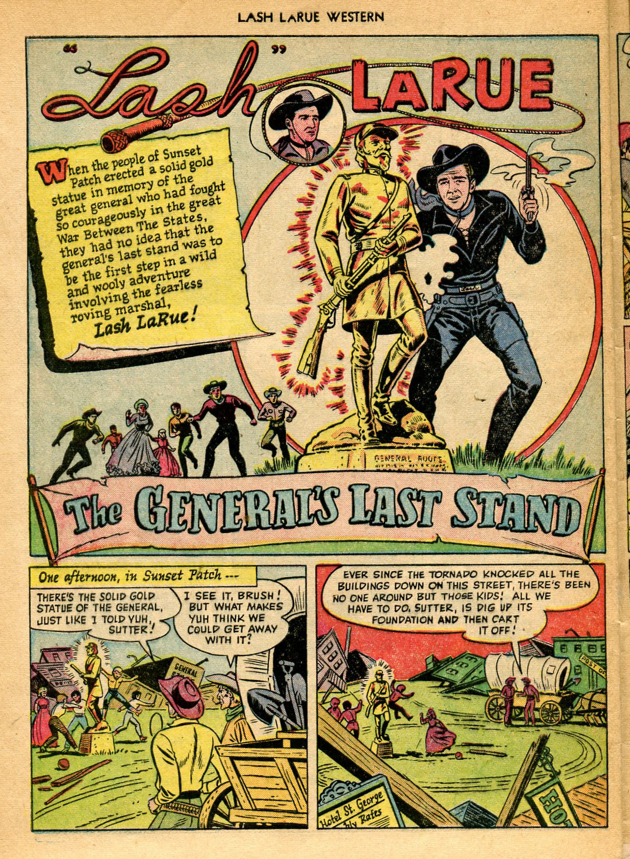 Read online Lash Larue Western (1949) comic -  Issue #9 - 28