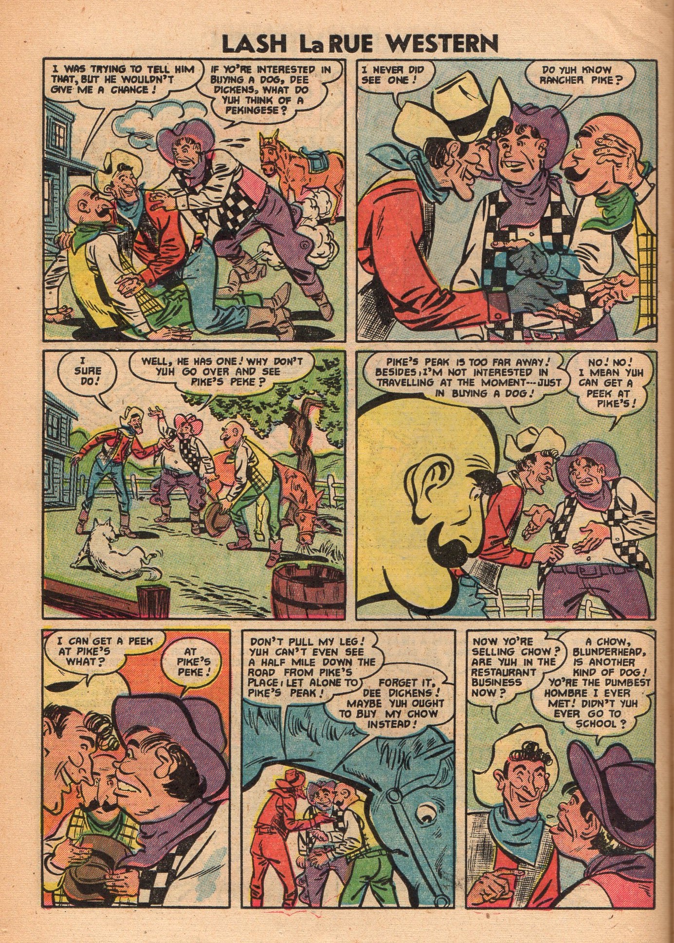 Read online Lash Larue Western (1949) comic -  Issue #48 - 22