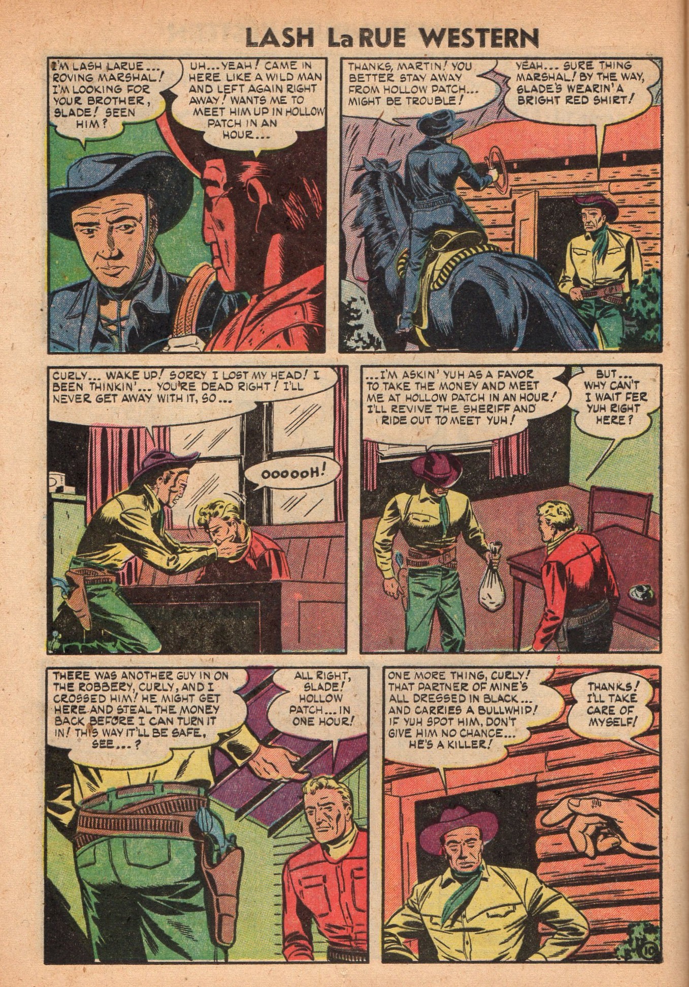 Read online Lash Larue Western (1949) comic -  Issue #49 - 12