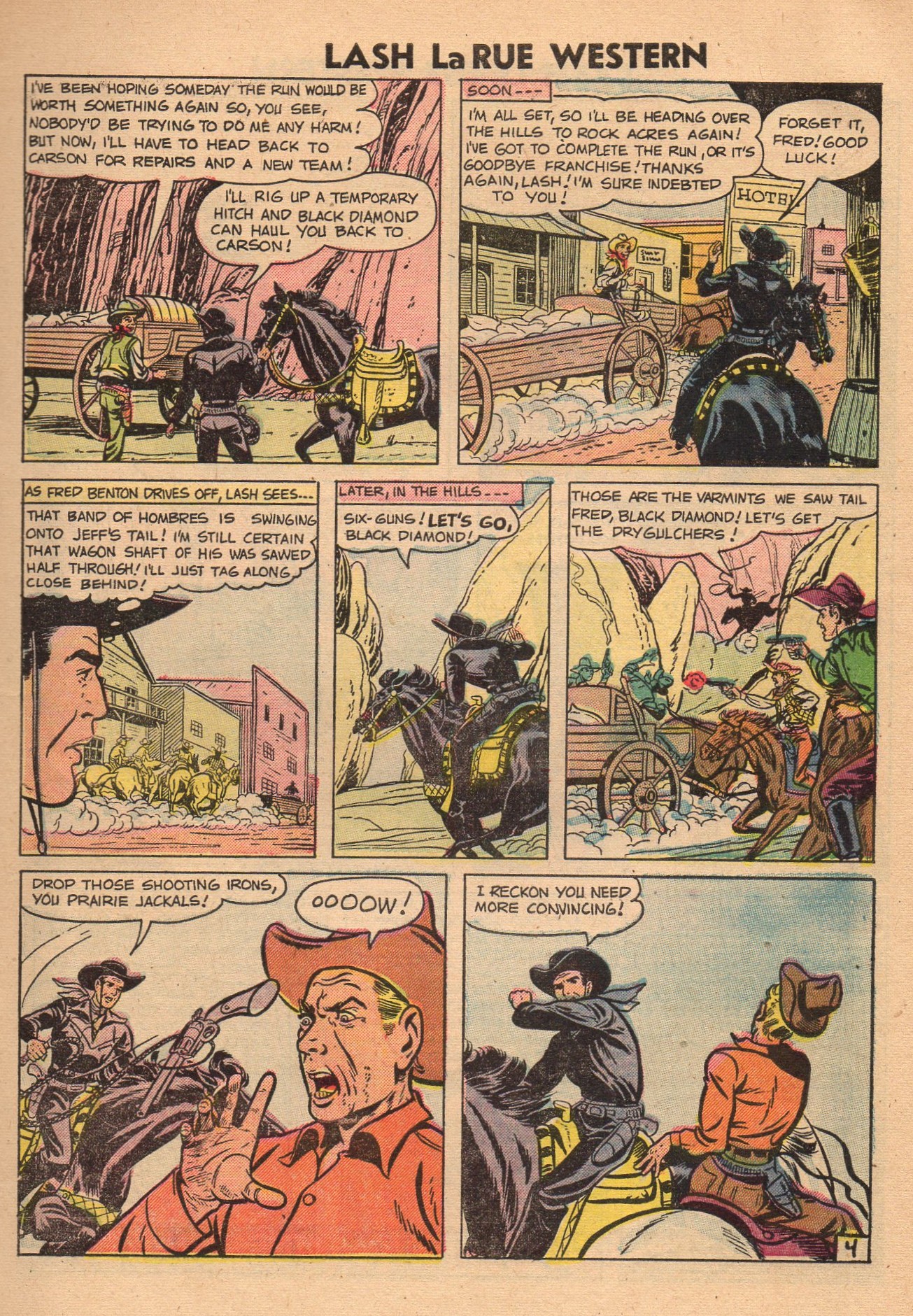 Read online Lash Larue Western (1949) comic -  Issue #60 - 7