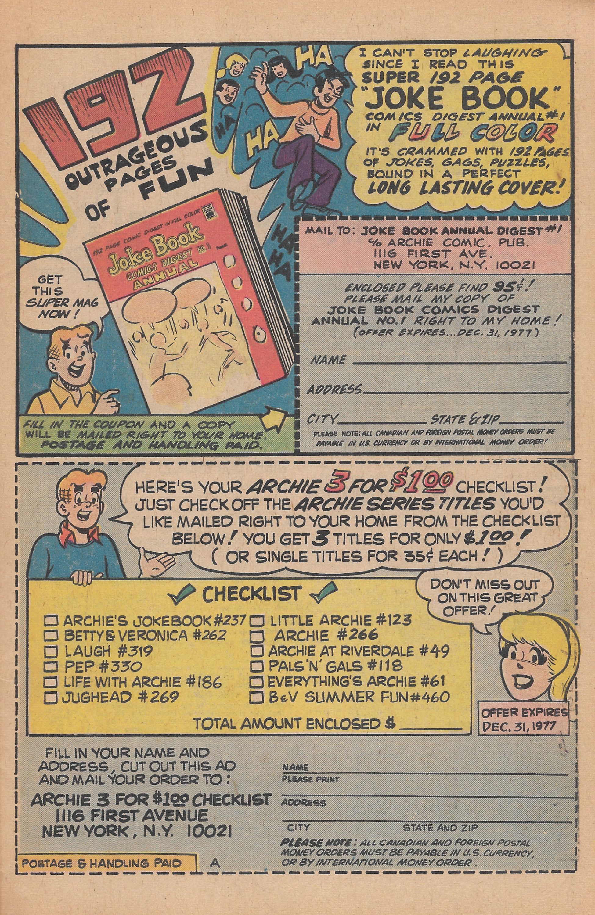 Read online Reggie's Wise Guy Jokes comic -  Issue #43 - 27