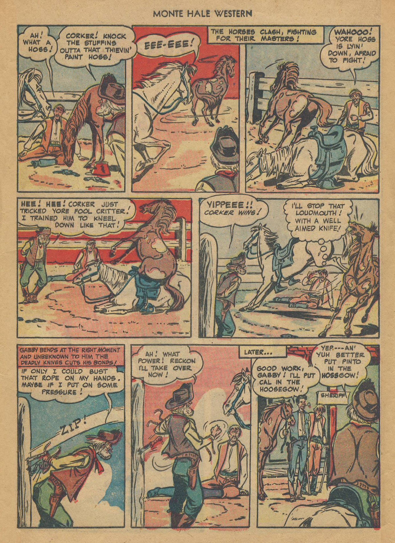 Read online Monte Hale Western comic -  Issue #36 - 40
