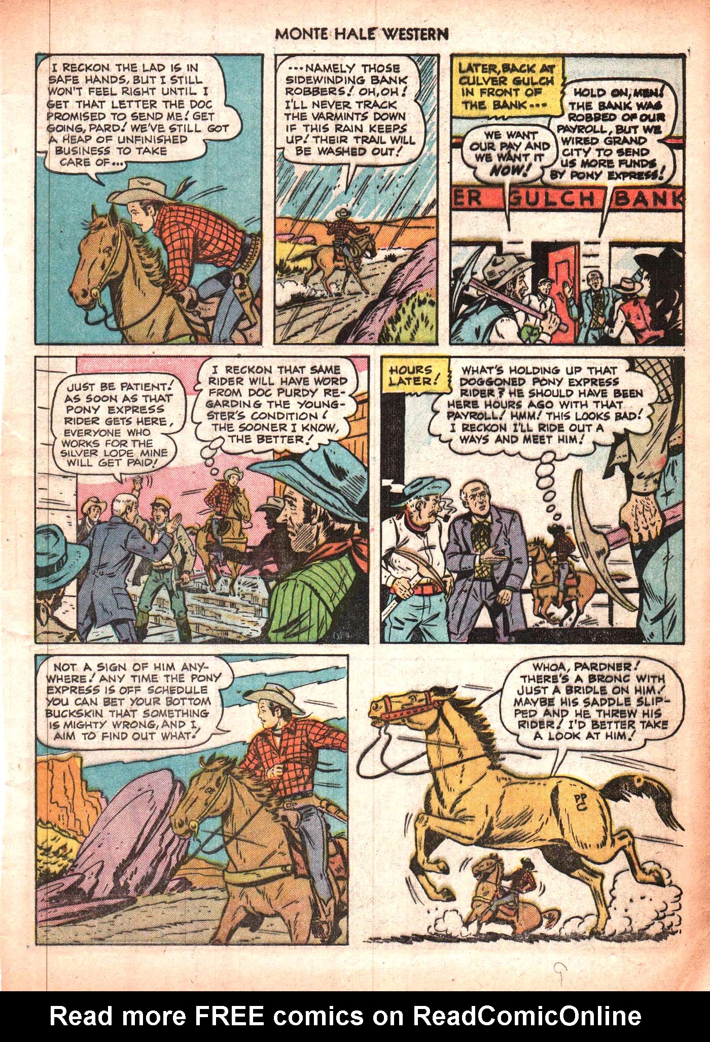 Read online Monte Hale Western comic -  Issue #50 - 9