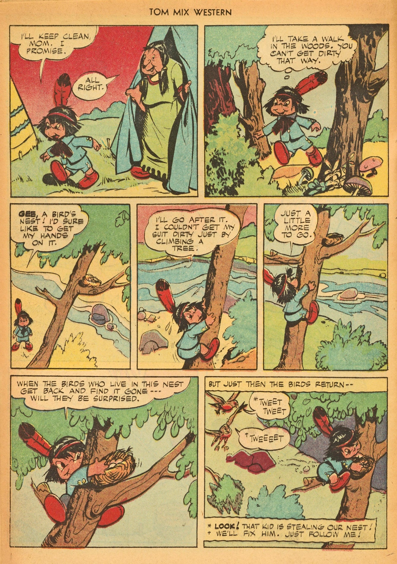 Read online Tom Mix Western (1948) comic -  Issue #8 - 36