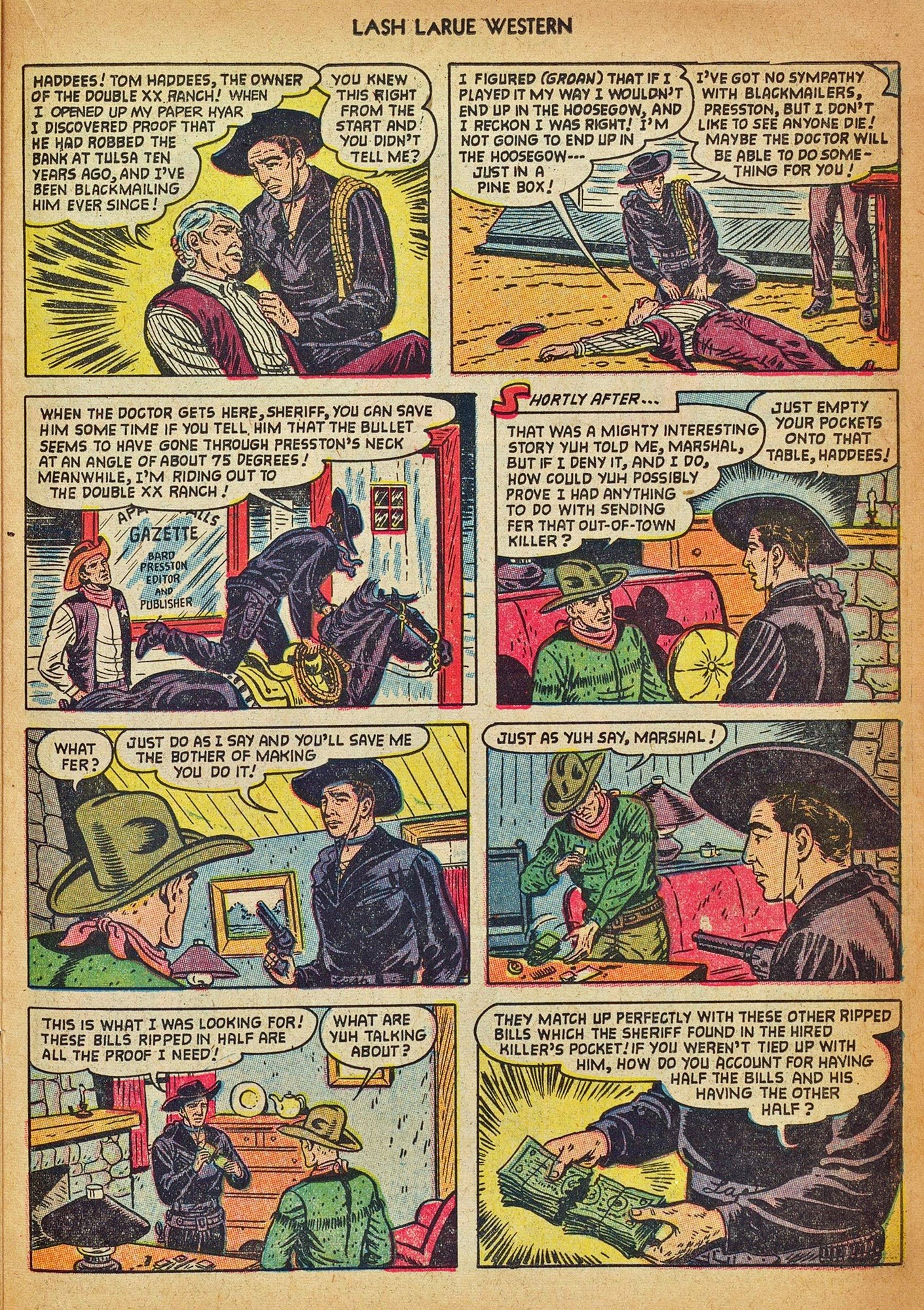 Read online Lash Larue Western (1949) comic -  Issue #42 - 23