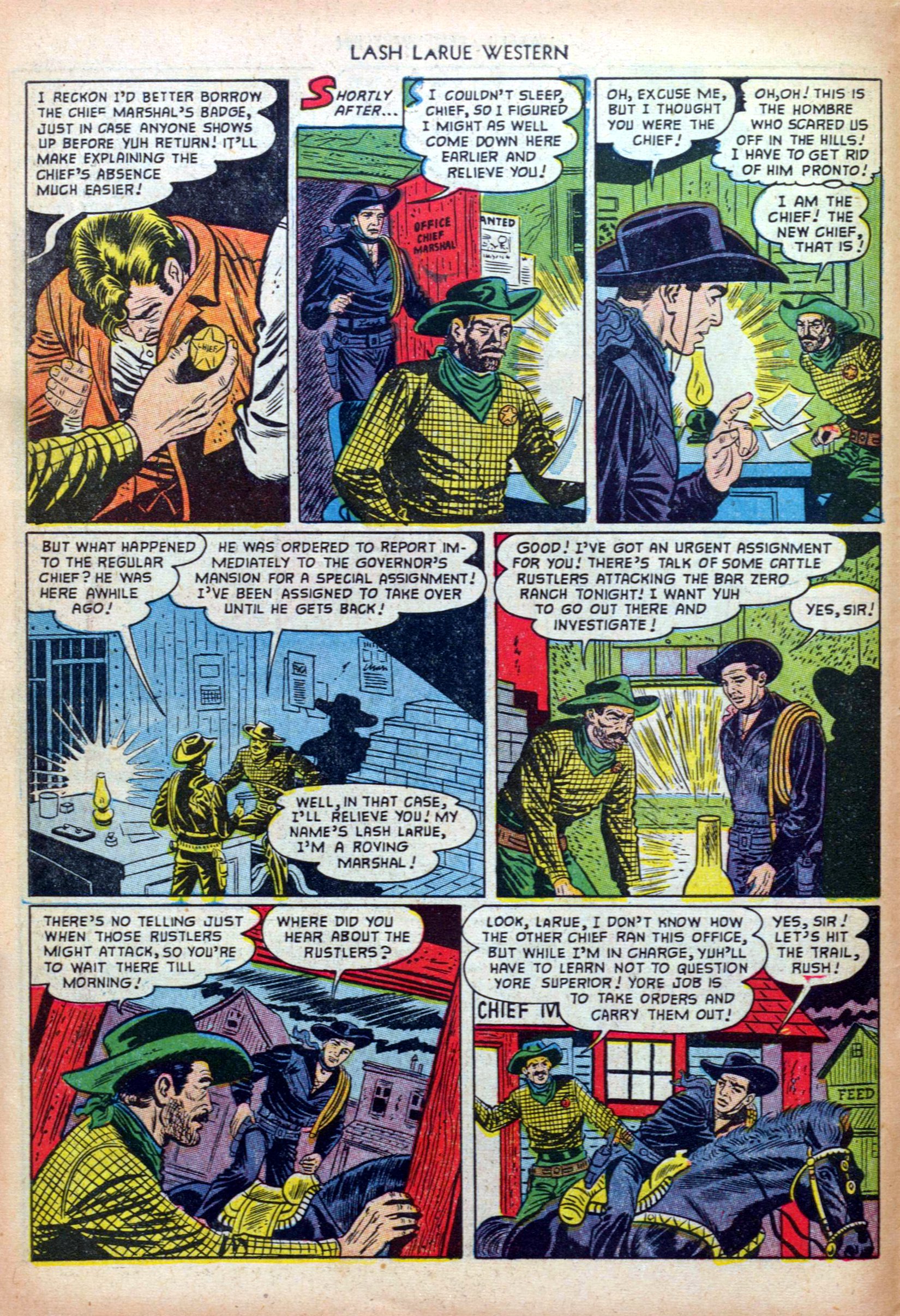 Read online Lash Larue Western (1949) comic -  Issue #33 - 6