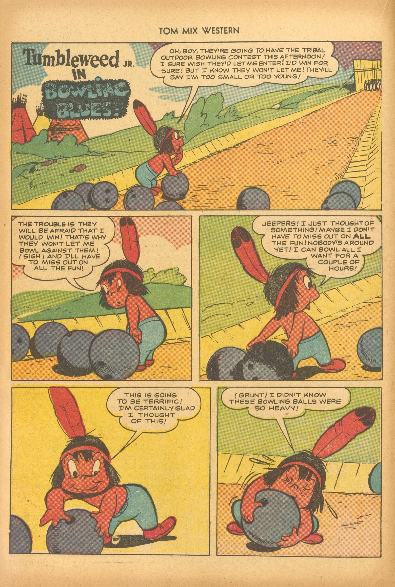 Read online Tom Mix Western (1948) comic -  Issue #46 - 16