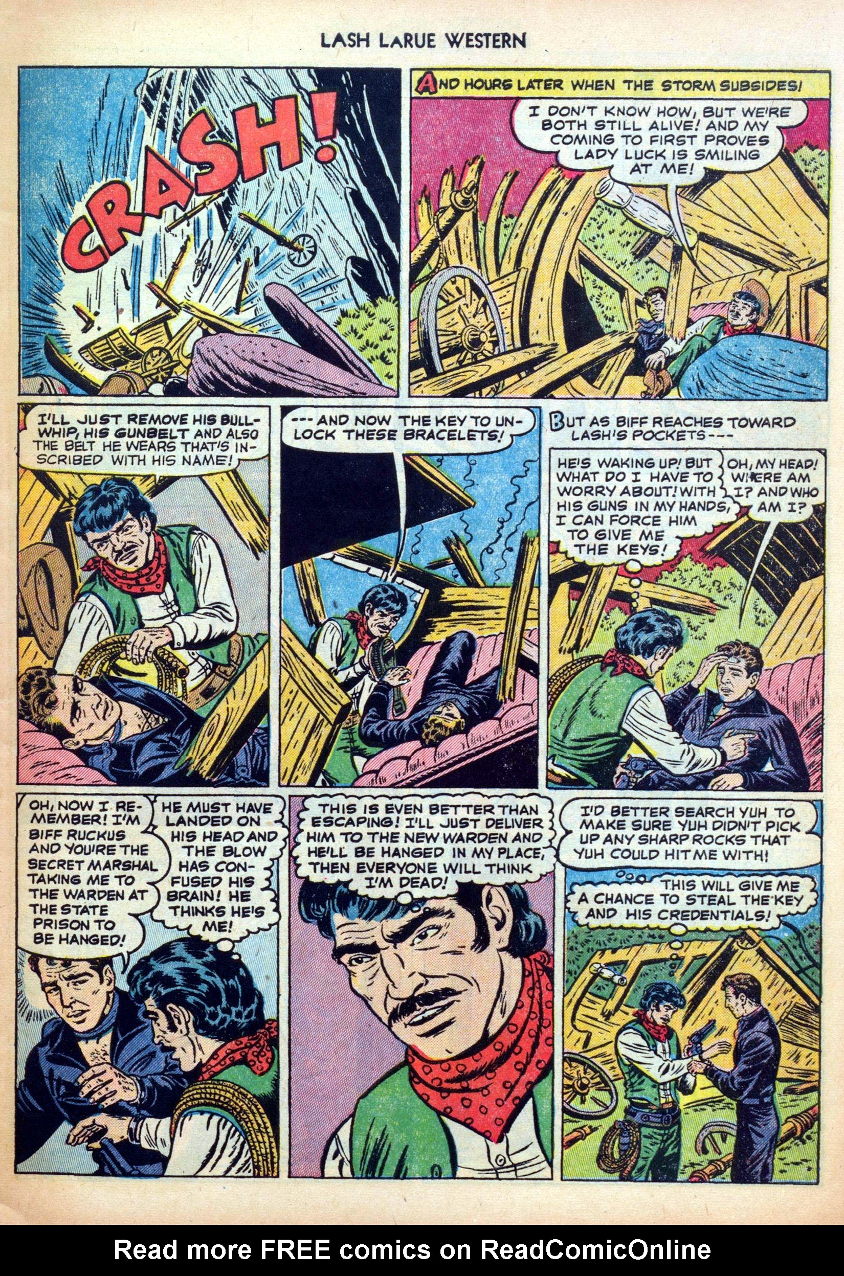 Read online Lash Larue Western (1949) comic -  Issue #30 - 5