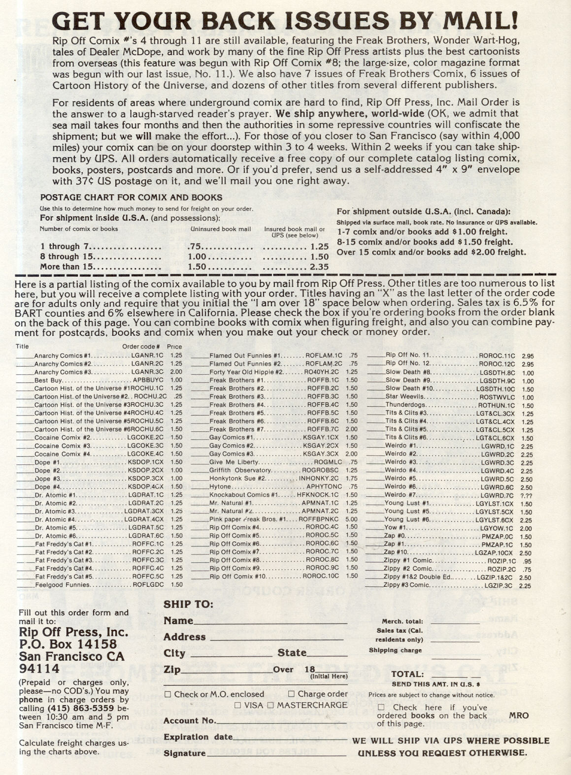 Read online Rip Off Comix comic -  Issue #12 - 59
