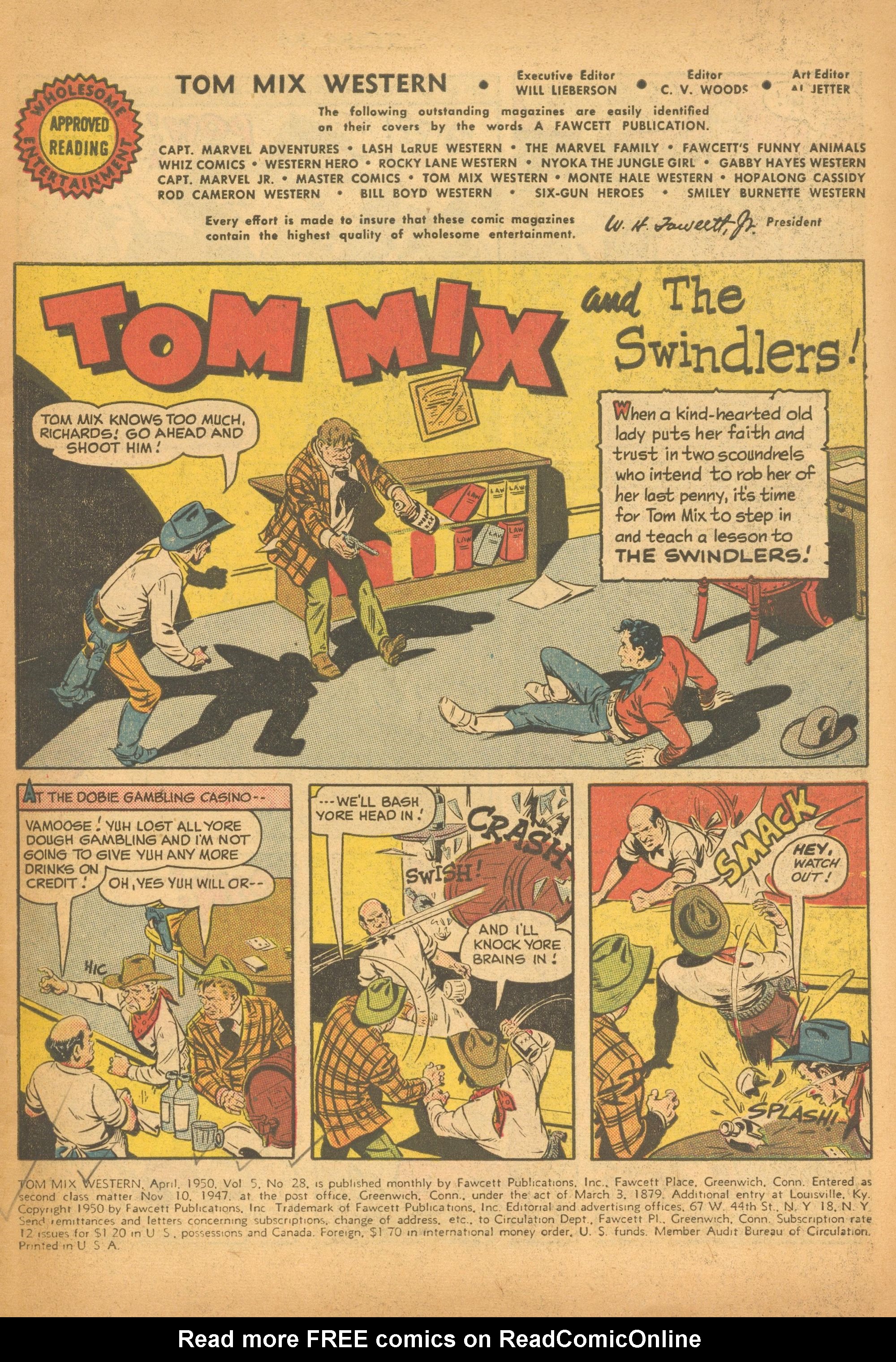 Read online Tom Mix Western (1948) comic -  Issue #28 - 3