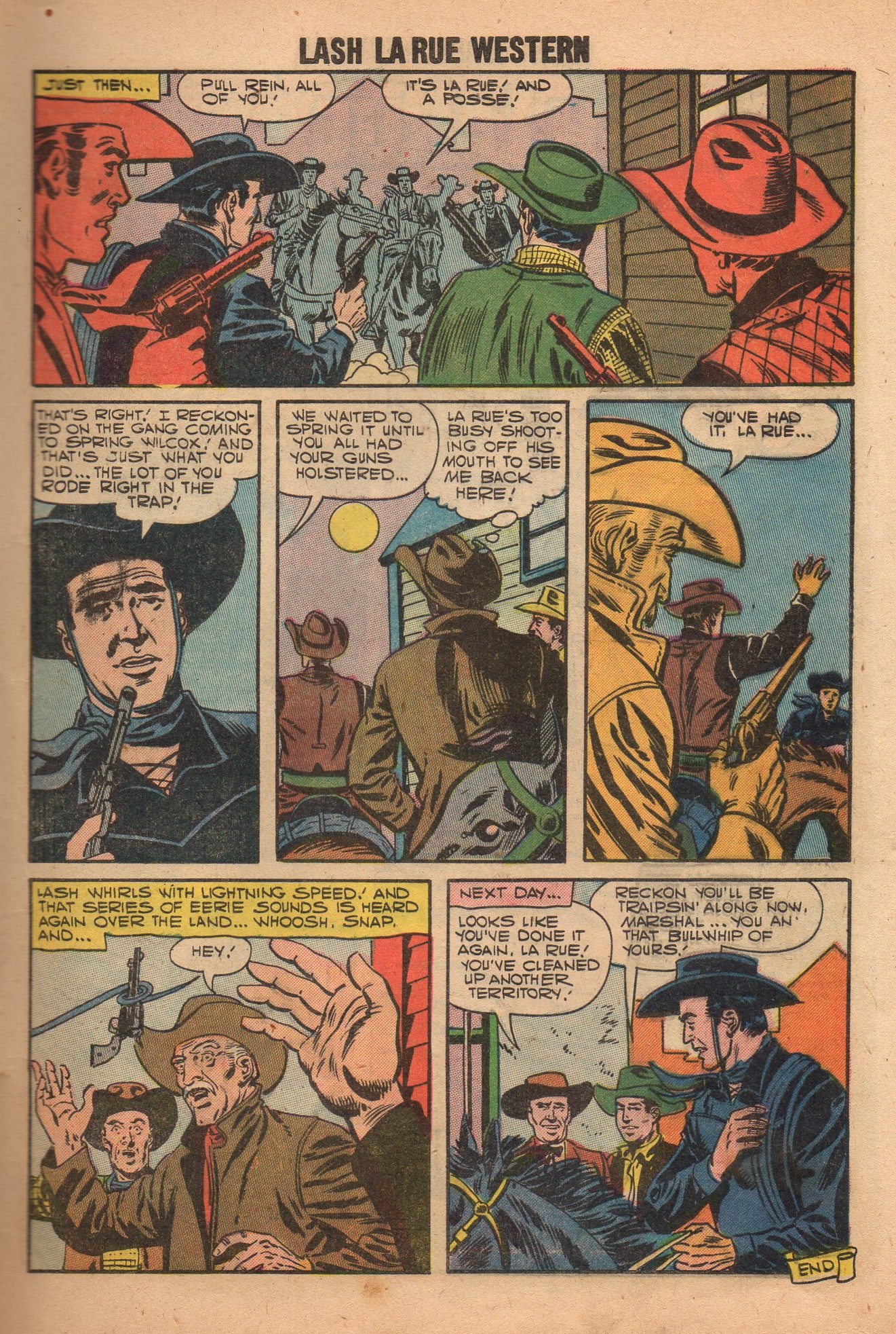 Read online Lash Larue Western (1949) comic -  Issue #65 - 9