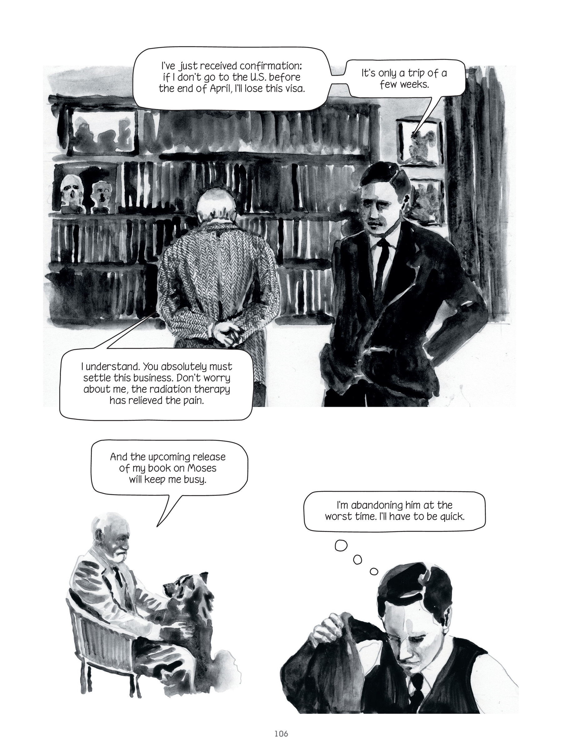 Read online Through Clouds of Smoke: Freud's Final Days comic -  Issue # TPB - 104