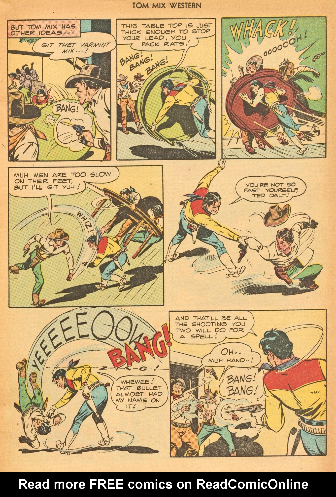 Read online Tom Mix Western (1948) comic -  Issue #8 - 21