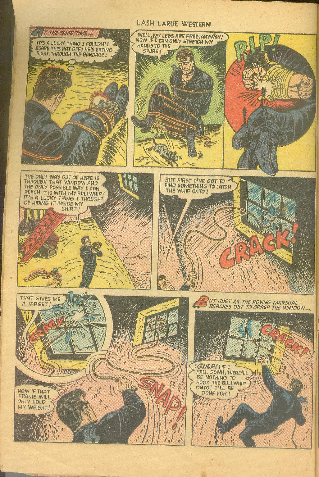 Read online Lash Larue Western (1949) comic -  Issue #43 - 12