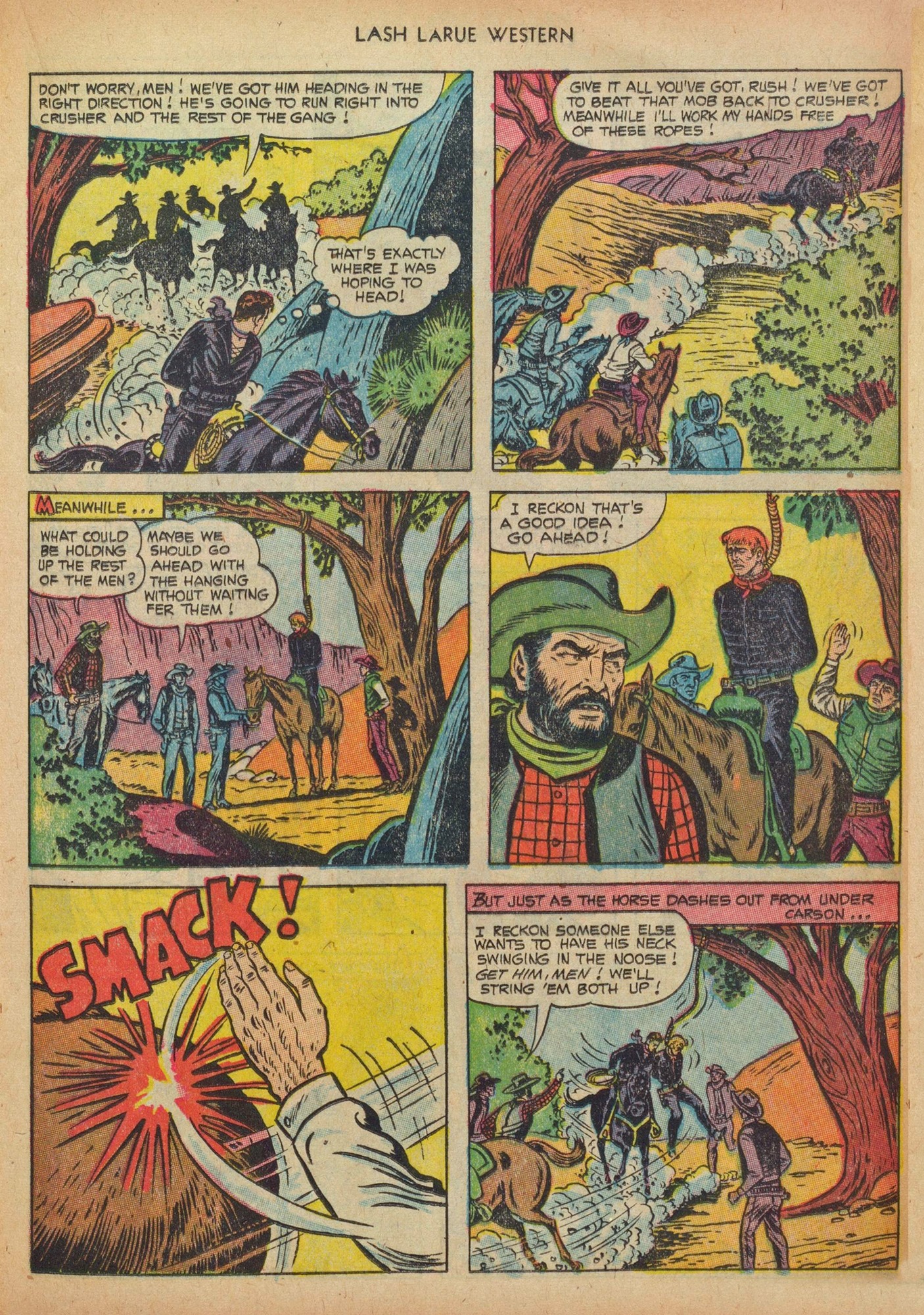 Read online Lash Larue Western (1949) comic -  Issue #41 - 13