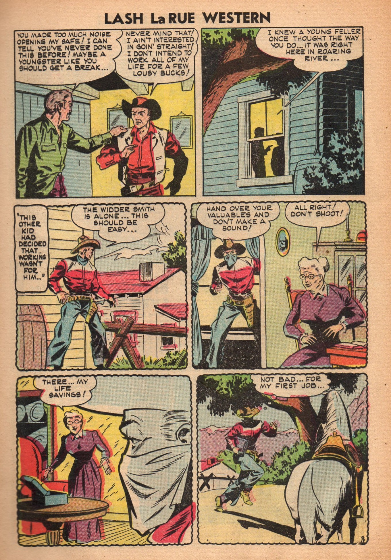 Read online Lash Larue Western (1949) comic -  Issue #52 - 5