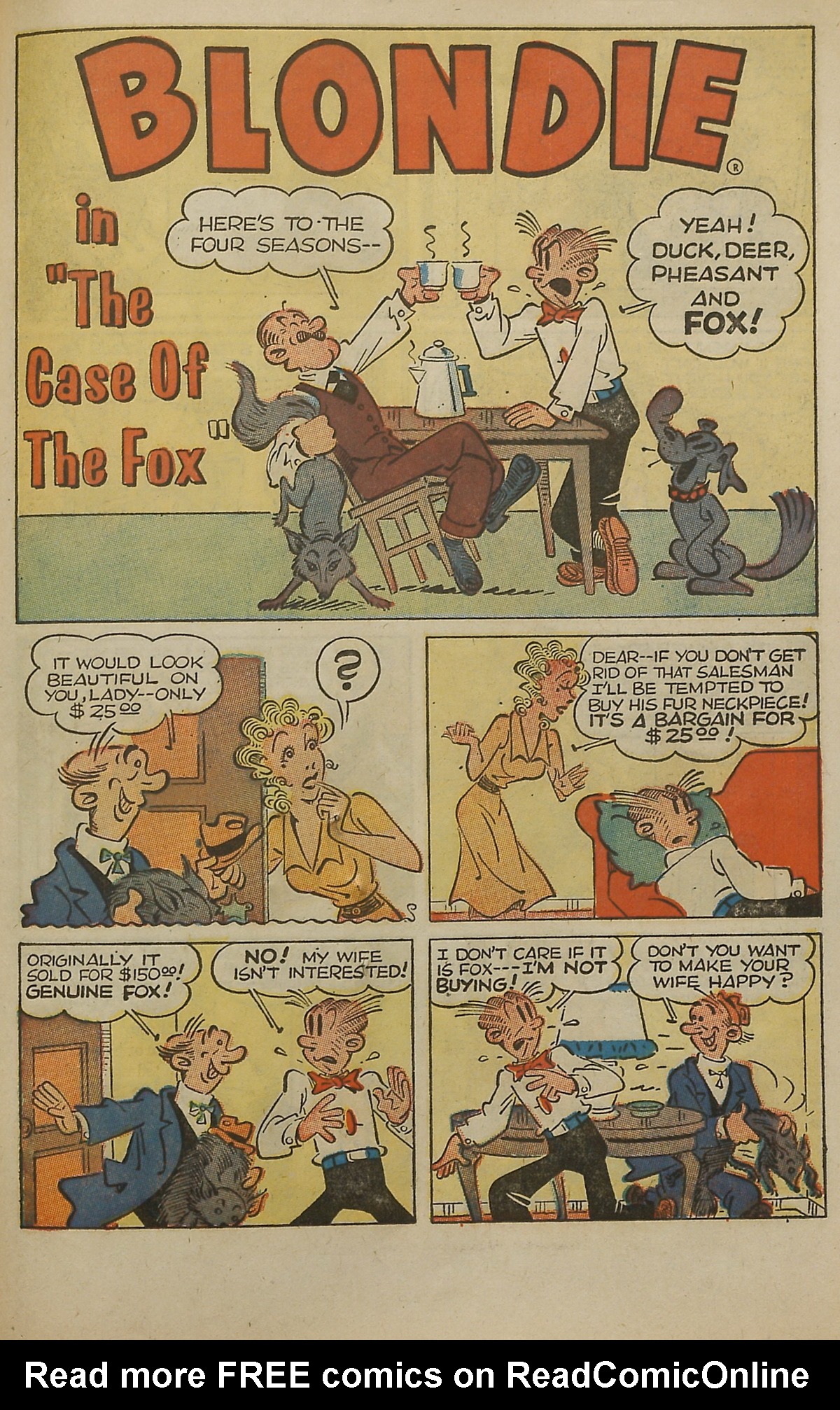 Read online Blondie Comics (1960) comic -  Issue #159 - 37