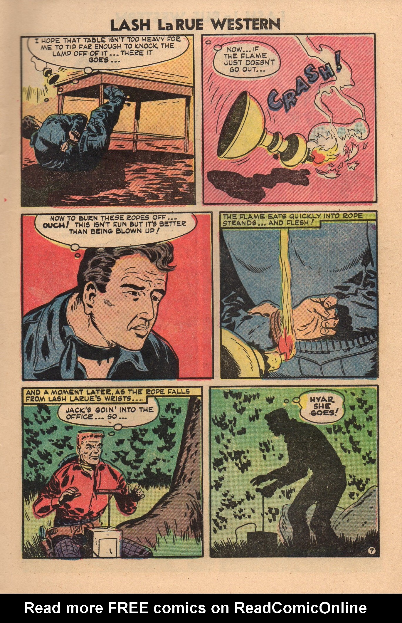 Read online Lash Larue Western (1949) comic -  Issue #50 - 9