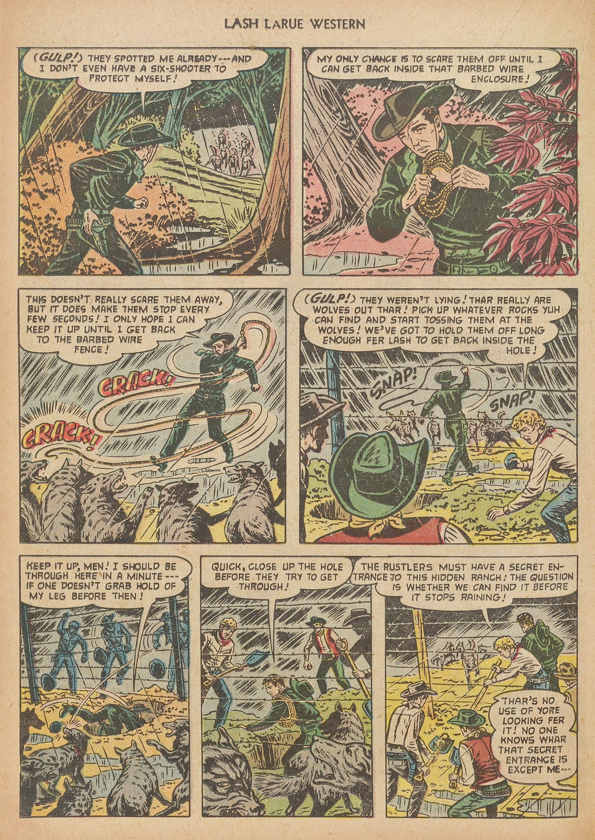 Read online Lash Larue Western (1949) comic -  Issue #40 - 18