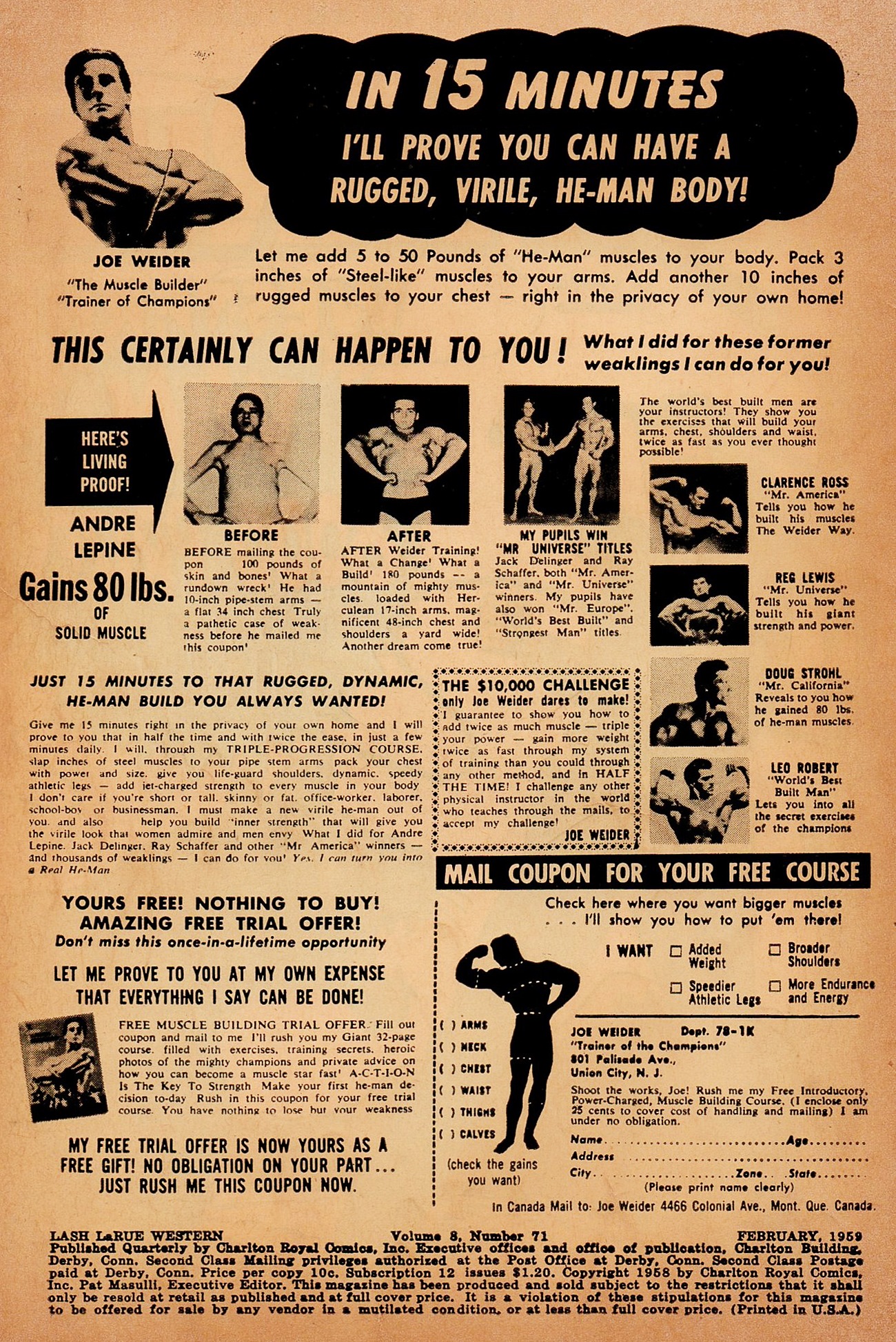 Read online Lash Larue Western (1949) comic -  Issue #71 - 3