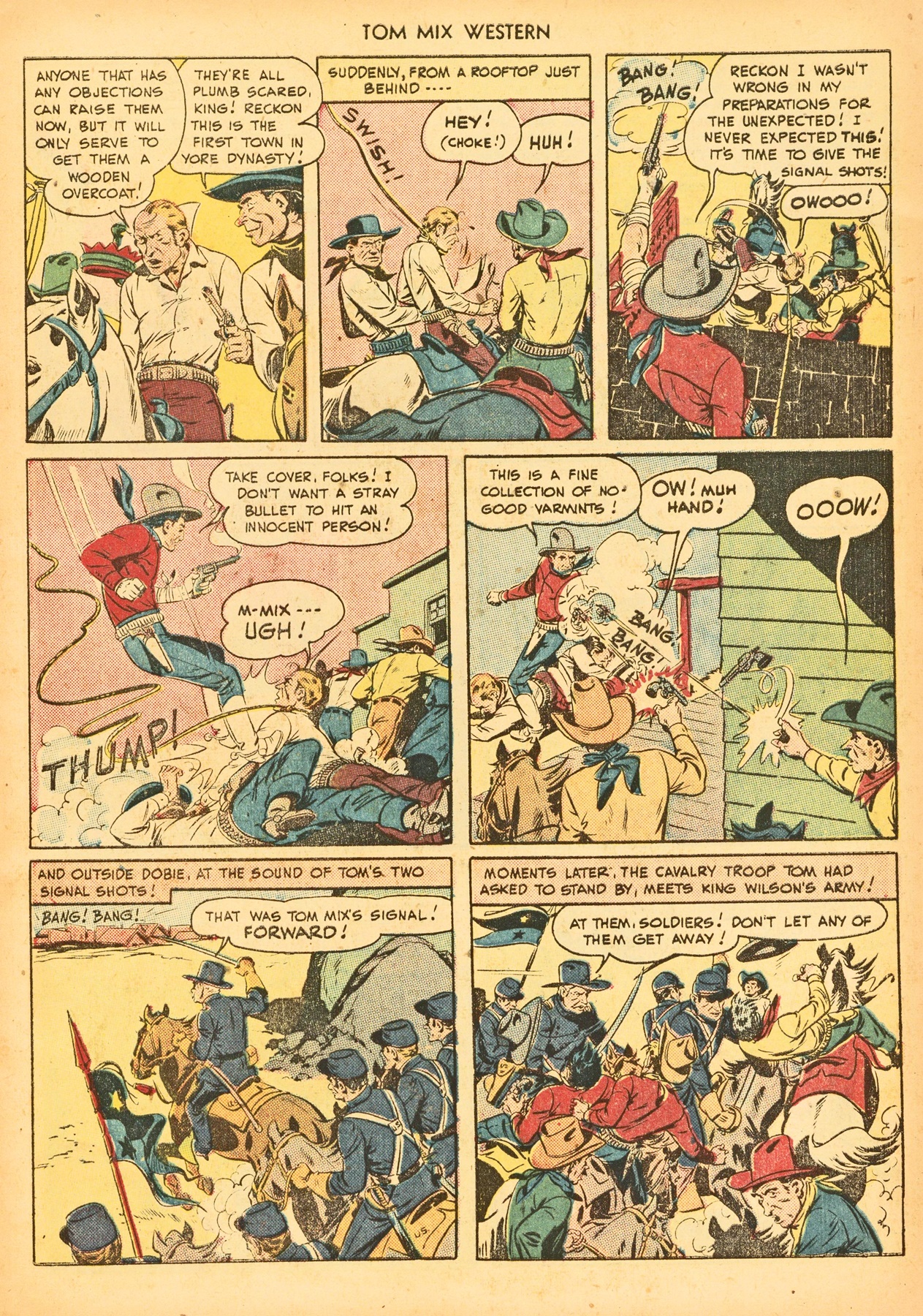 Read online Tom Mix Western (1948) comic -  Issue #21 - 21
