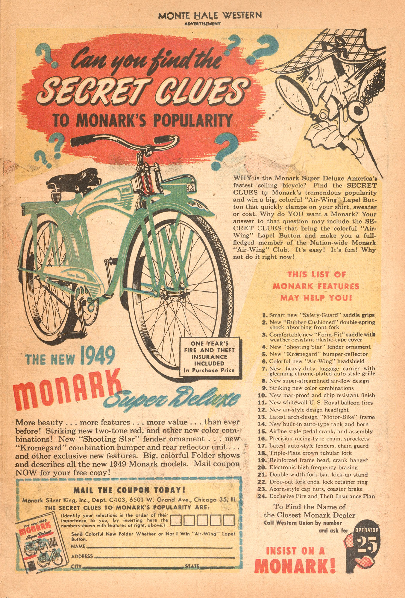 Read online Monte Hale Western comic -  Issue #37 - 33