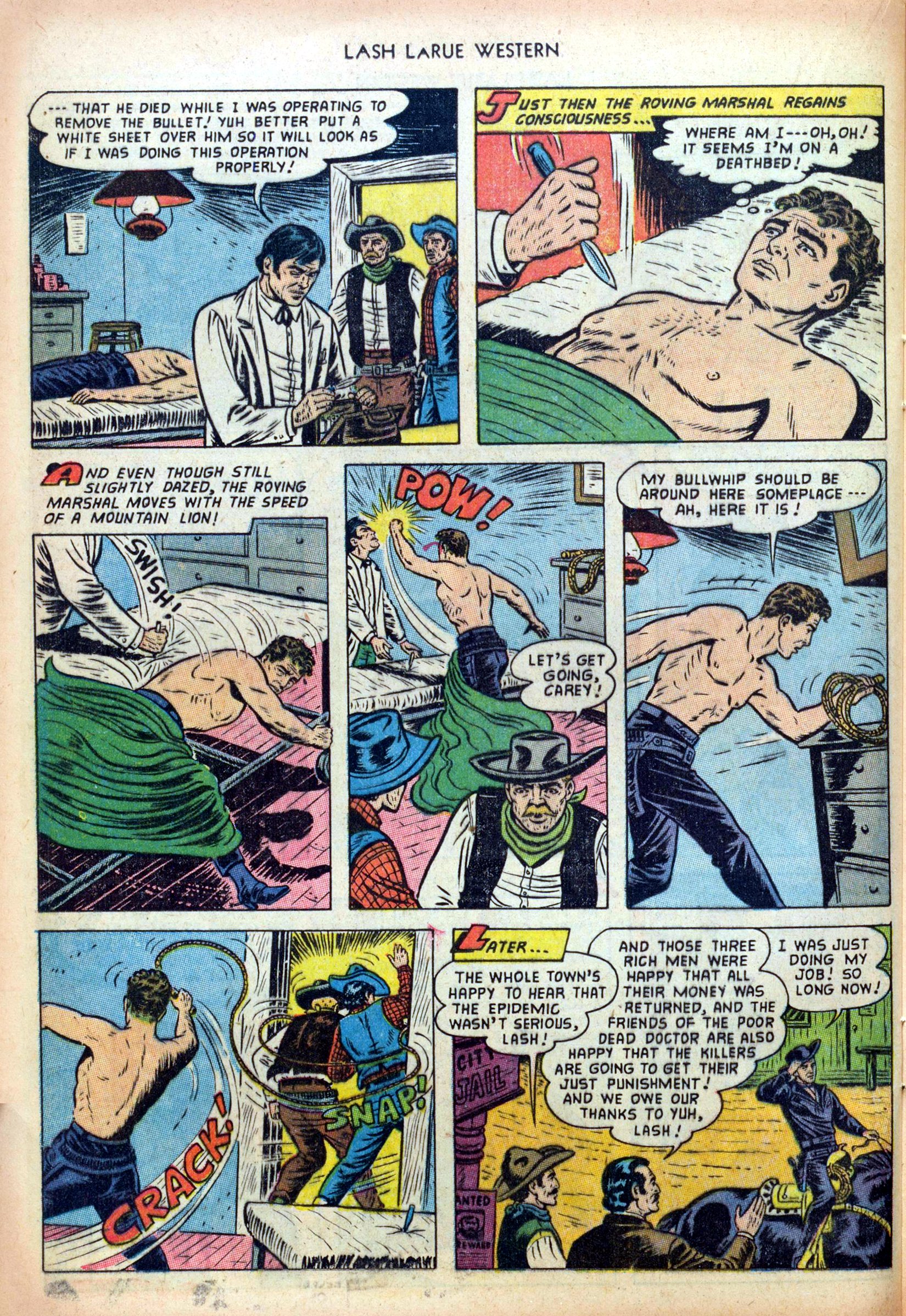Read online Lash Larue Western (1949) comic -  Issue #38 - 24