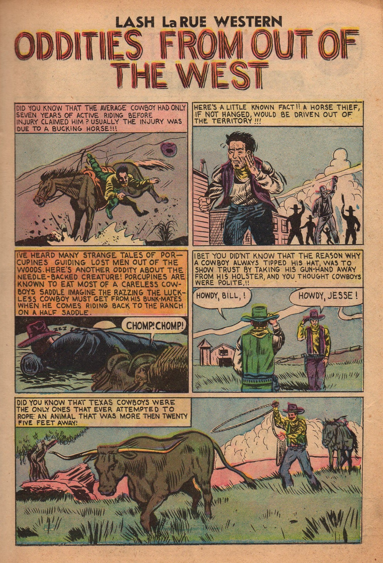 Read online Lash Larue Western (1949) comic -  Issue #61 - 11