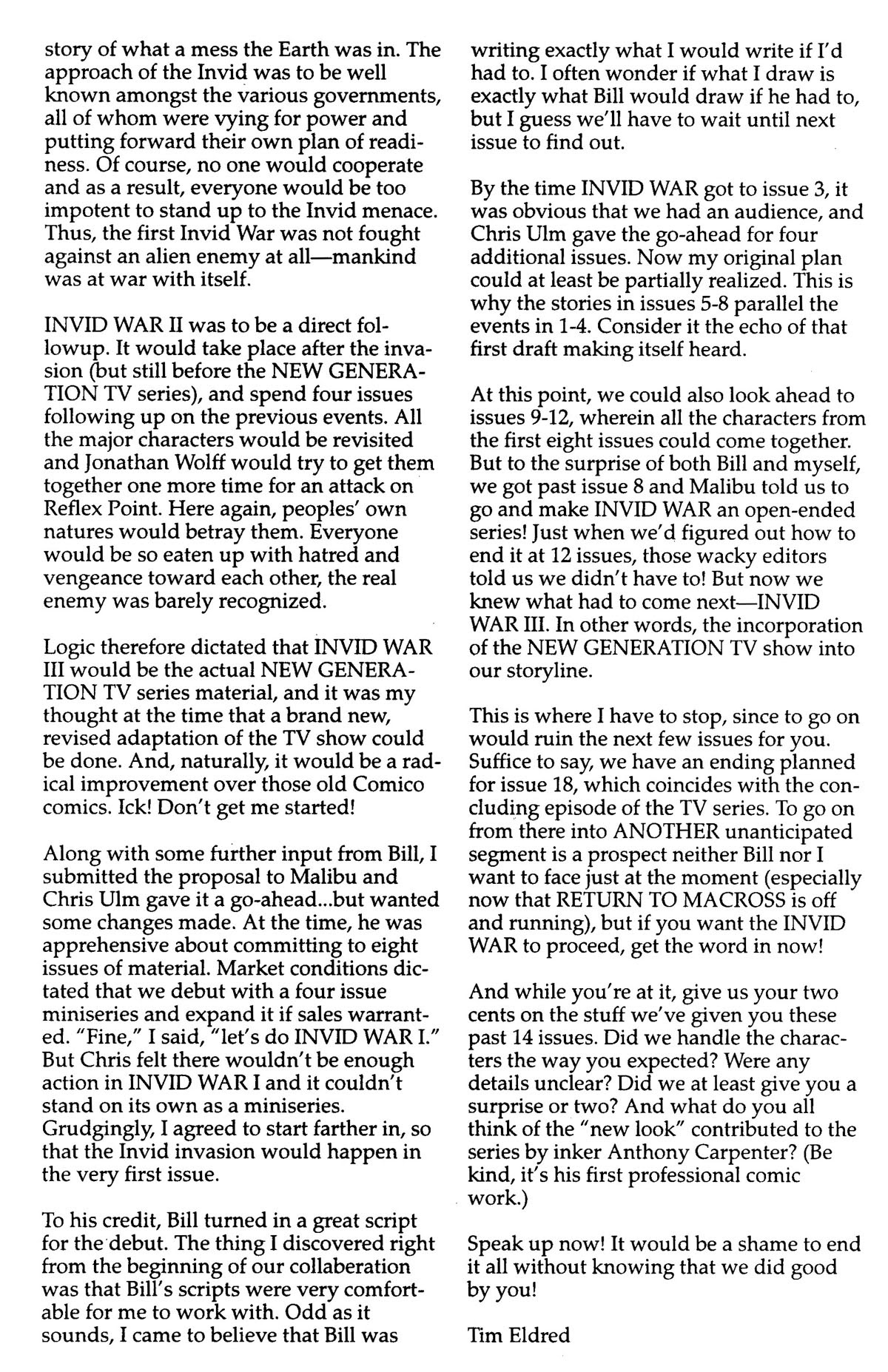 Read online Robotech: Invid War comic -  Issue #14 - 34