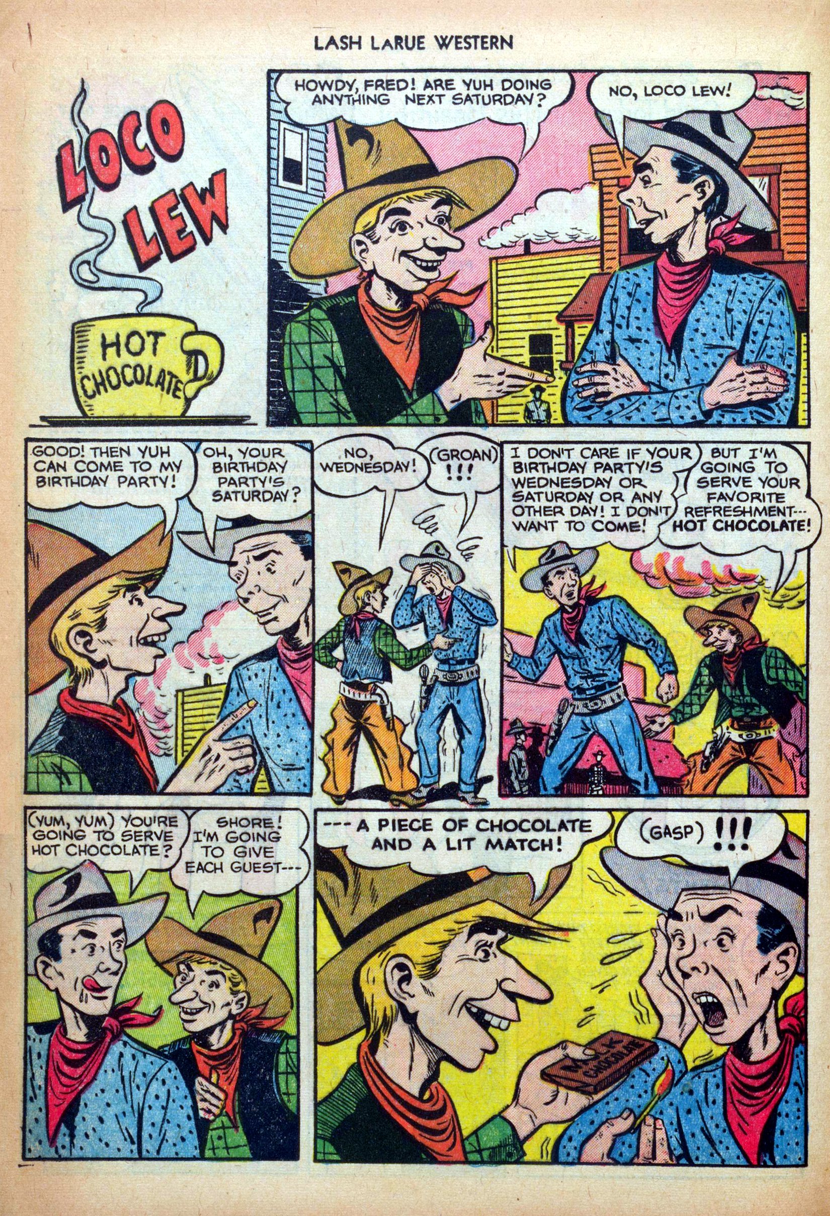 Read online Lash Larue Western (1949) comic -  Issue #34 - 12