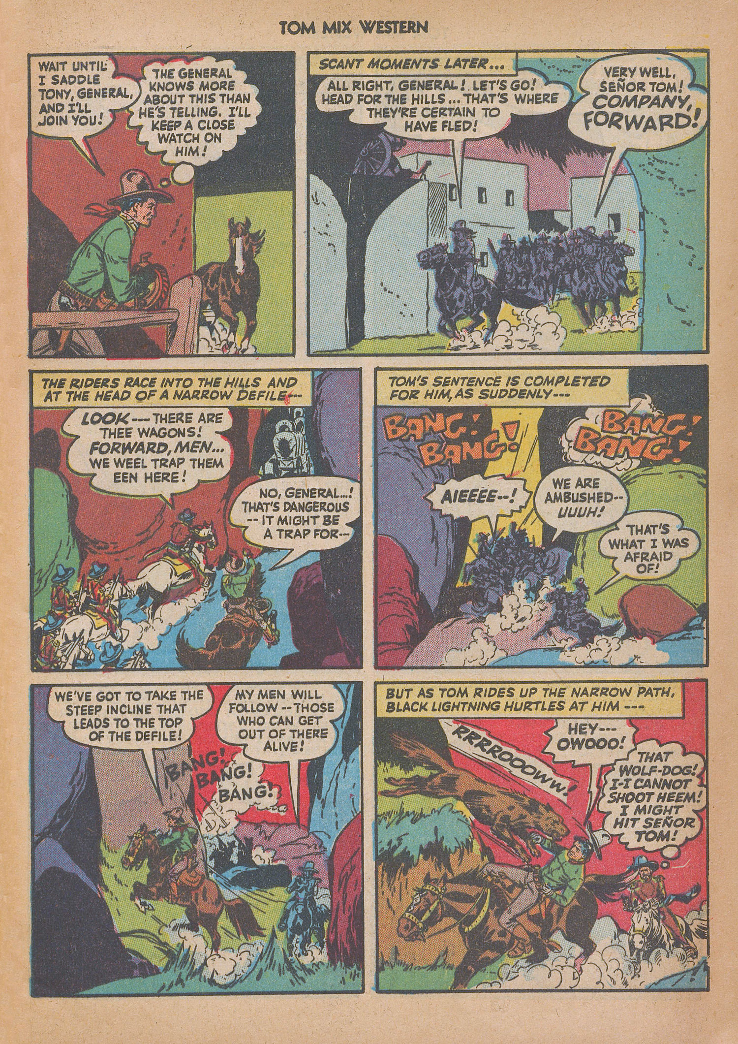 Read online Tom Mix Western (1948) comic -  Issue #12 - 9