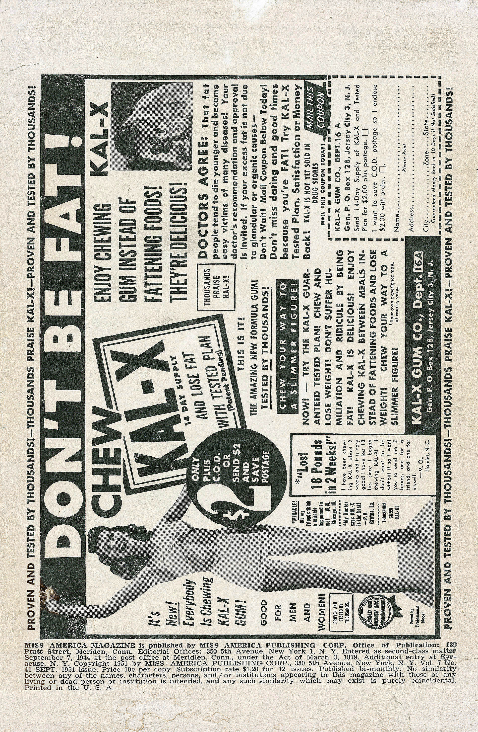 Read online Miss America comic -  Issue #41 - 2