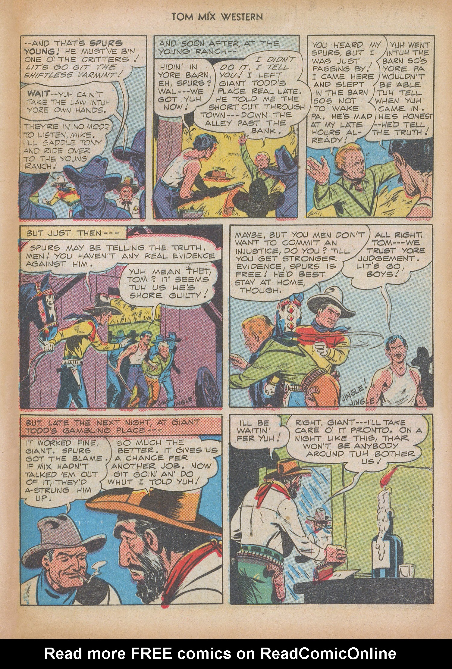 Read online Tom Mix Western (1948) comic -  Issue #9 - 45